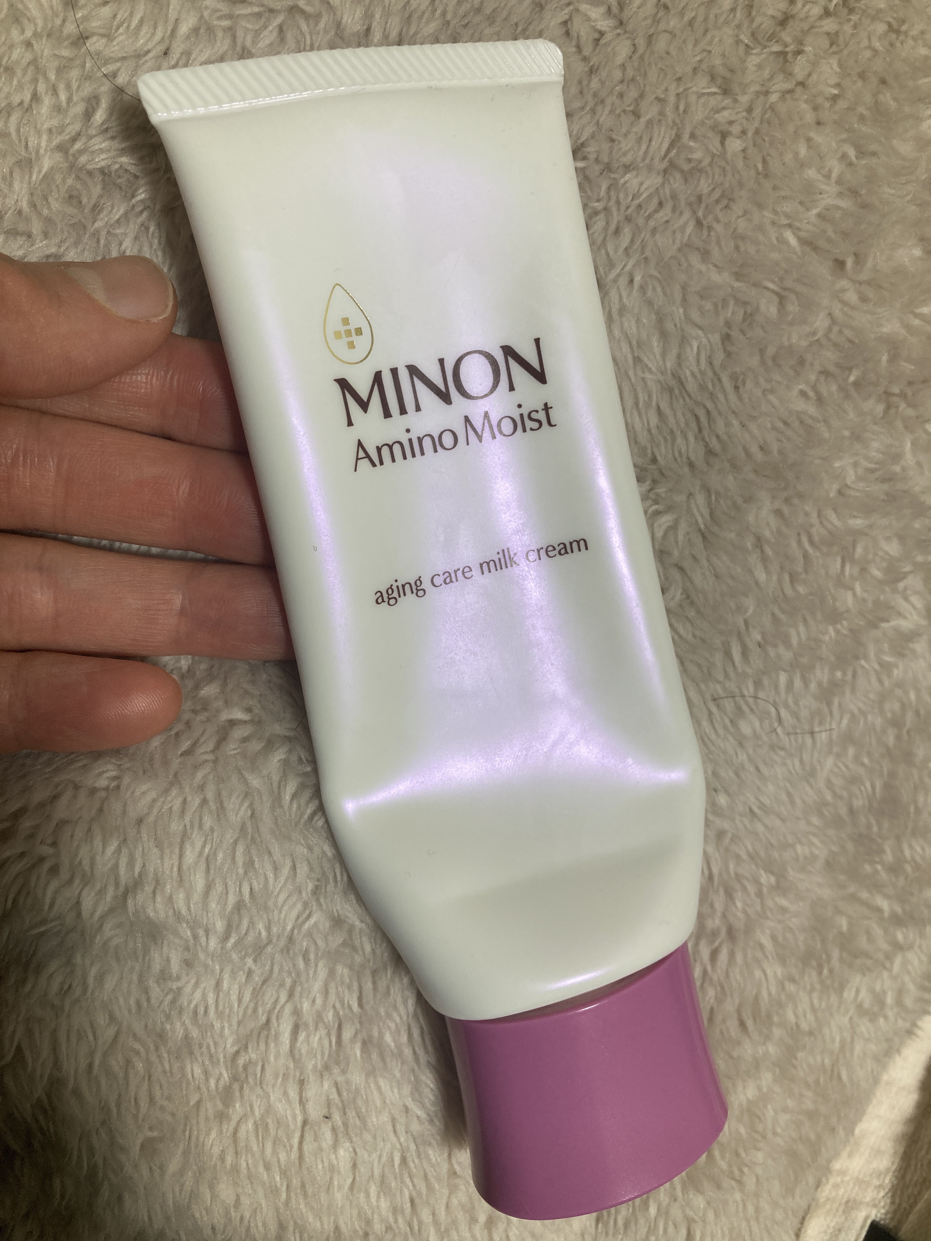 アミノモイスト エイジングケア ミルククリーム/ミノン/フェイスクリームを使ったクチコミ（1枚目）