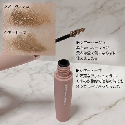 シアーカラーブロウ/デジャヴュ/眉マスカラを使ったクチコミ(4枚目)