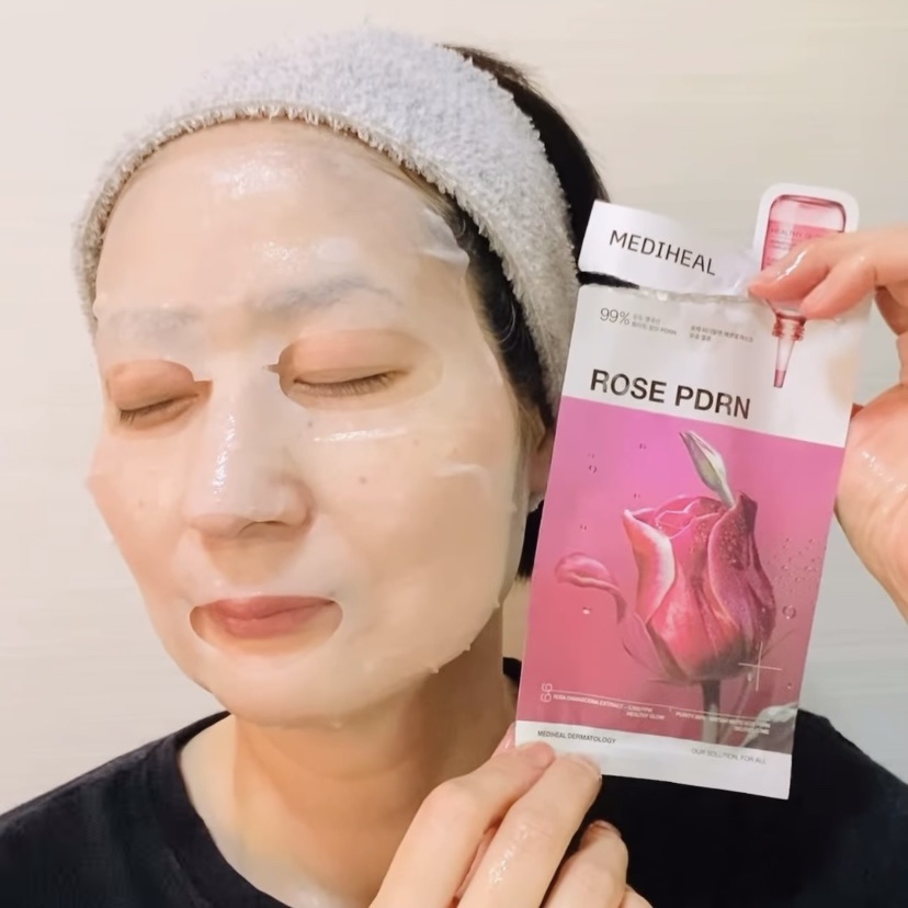 ローゼPDRNエッセンシャルマスクヘルシーグロウ/MEDIHEAL/シートマスク・パックを使ったクチコミ（3枚目）