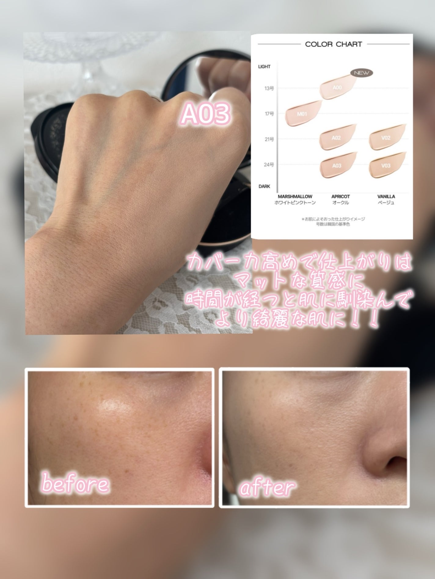 カバーステイン パーフェクティング クッション ファンデーション/VDL/クッションファンデーションを使ったクチコミ(3枚目)