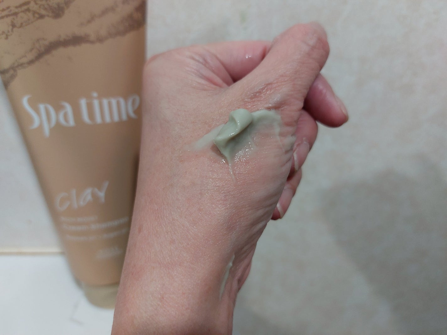 スパタイム クリームシャンプー (リッチモイスト)/Spa time/市販シャンプーを使ったクチコミ(2枚目)