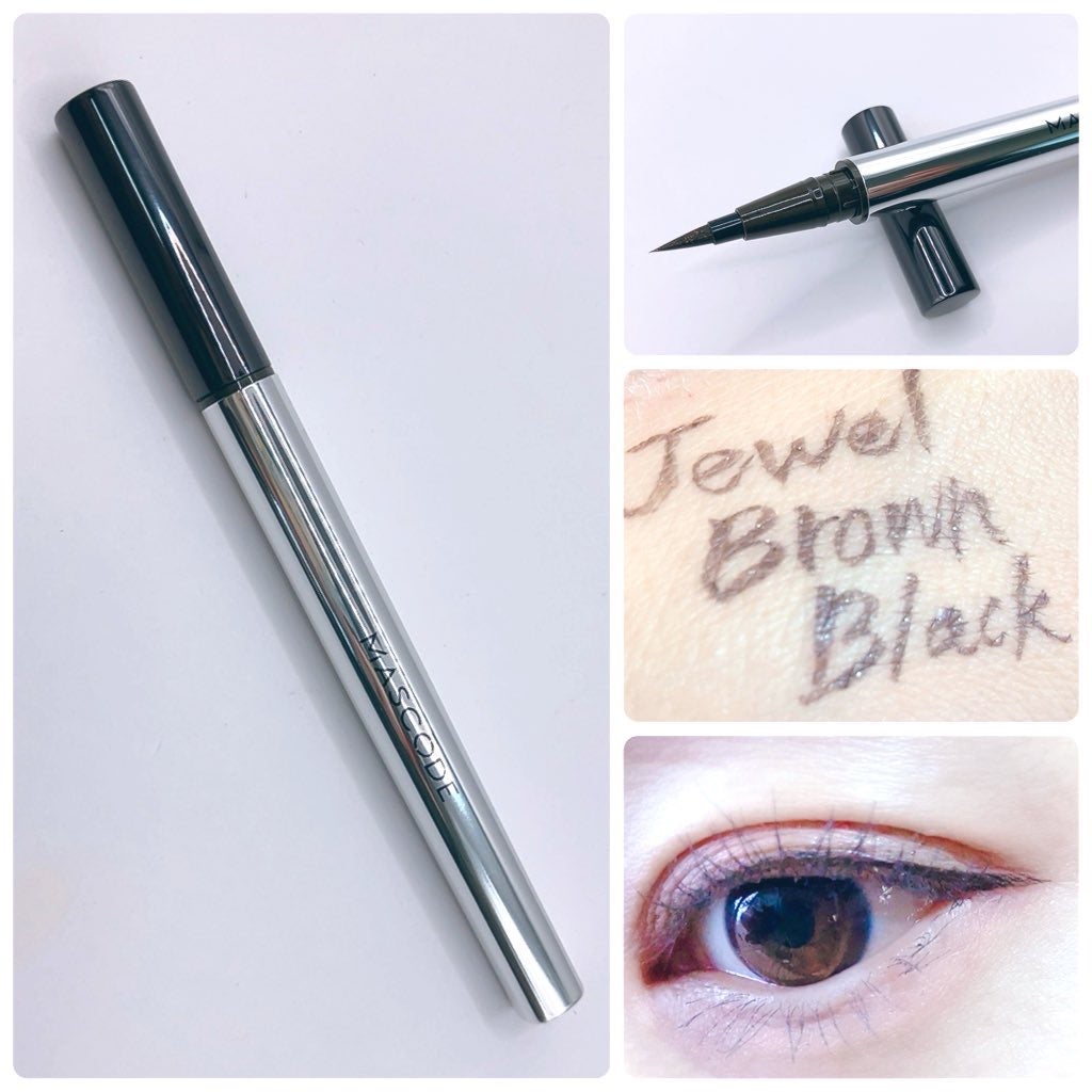 マスコード スリークリキッド アイライナー /MASCODE/リキッドアイライナーを使ったクチコミ(2枚目)