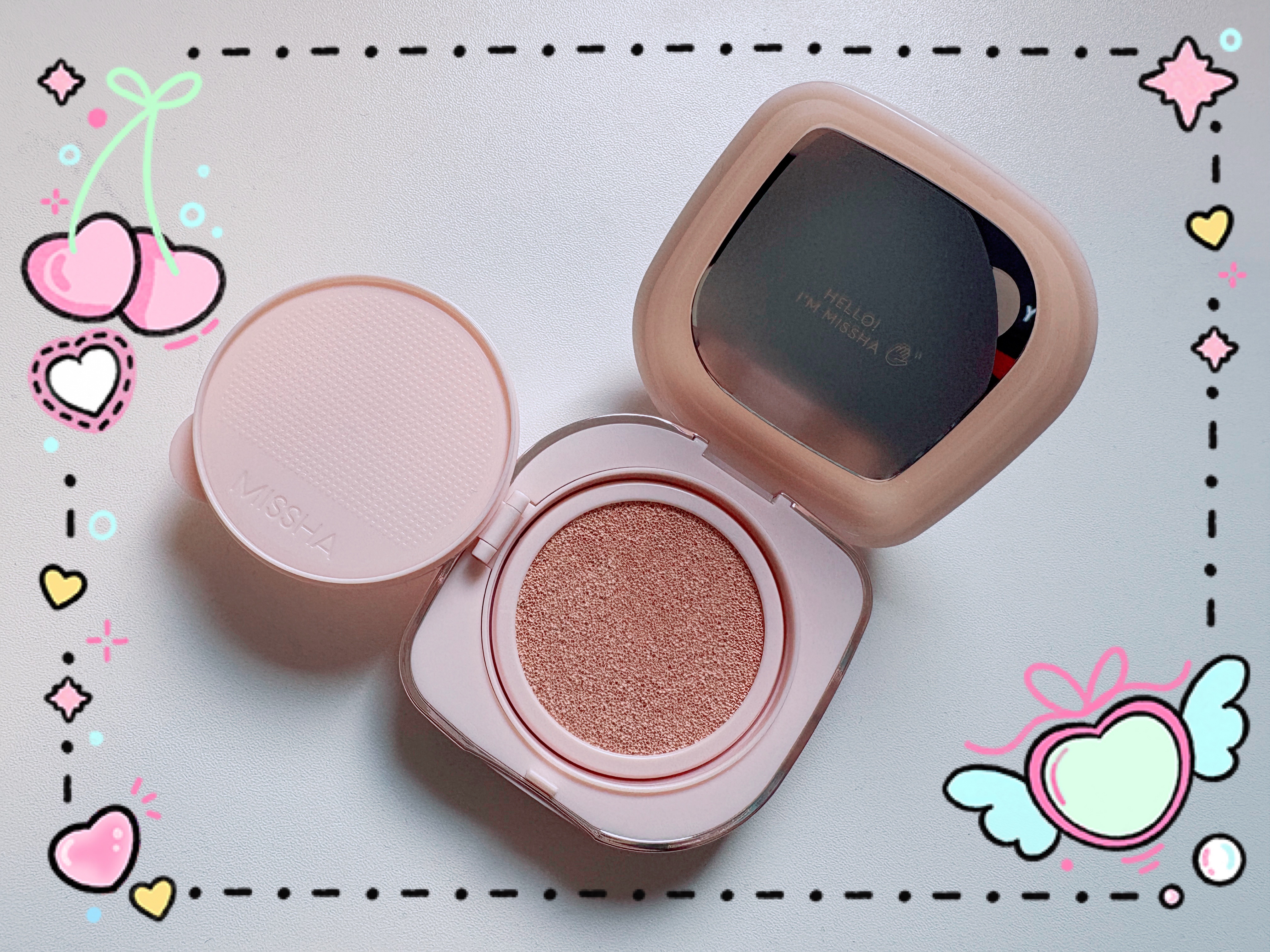 ミシャ グロウ クッション ファンデーション(ルミナスカバー)/MISSHA/クッションファンデーションを使ったクチコミ（1枚目）