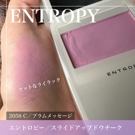 スライドアップドウチーク/ENTROPY/パウダーチークを使ったクチコミ(3枚目)