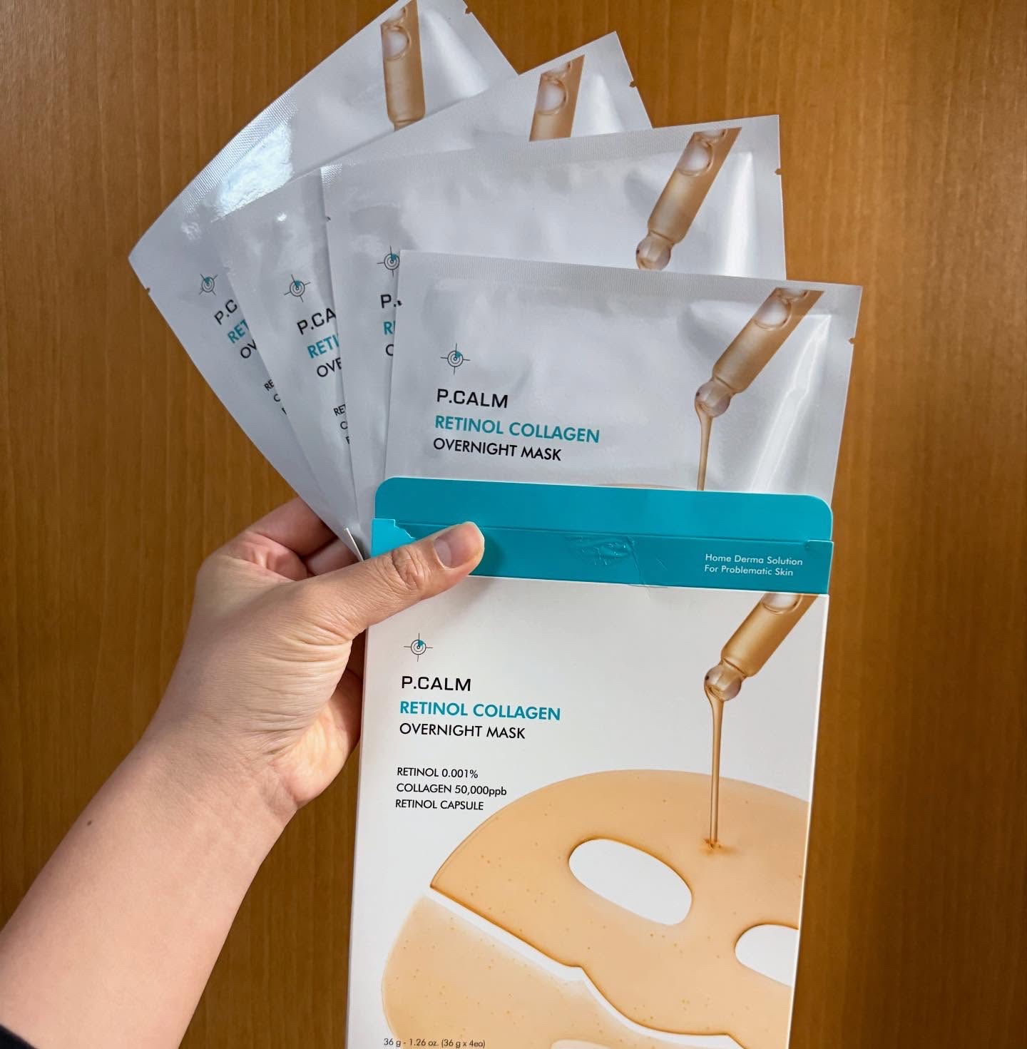 レチノール コラーゲン オーバーナイト マスク/P.CALM/シートマスク・パックを使ったクチコミ（3枚目）