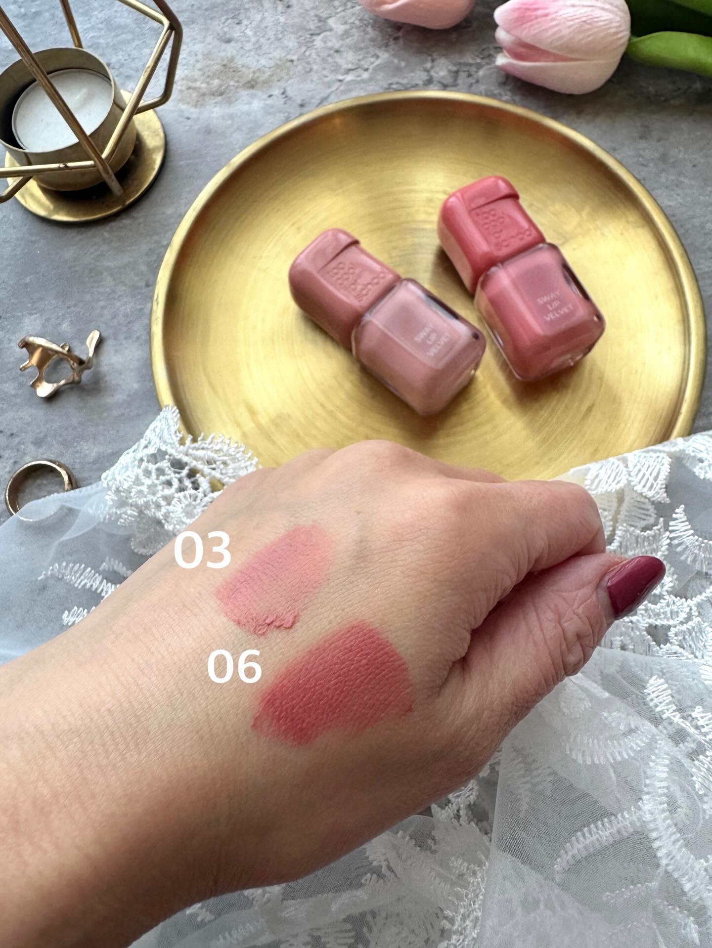 スウェイリップベルベット/too cool for school/リップティントを使ったクチコミ（3枚目）