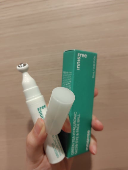グリーンティー ヒアルロン アイ&フェイスボール/innisfree/アイケア・アイクリームを使ったクチコミ(3枚目)