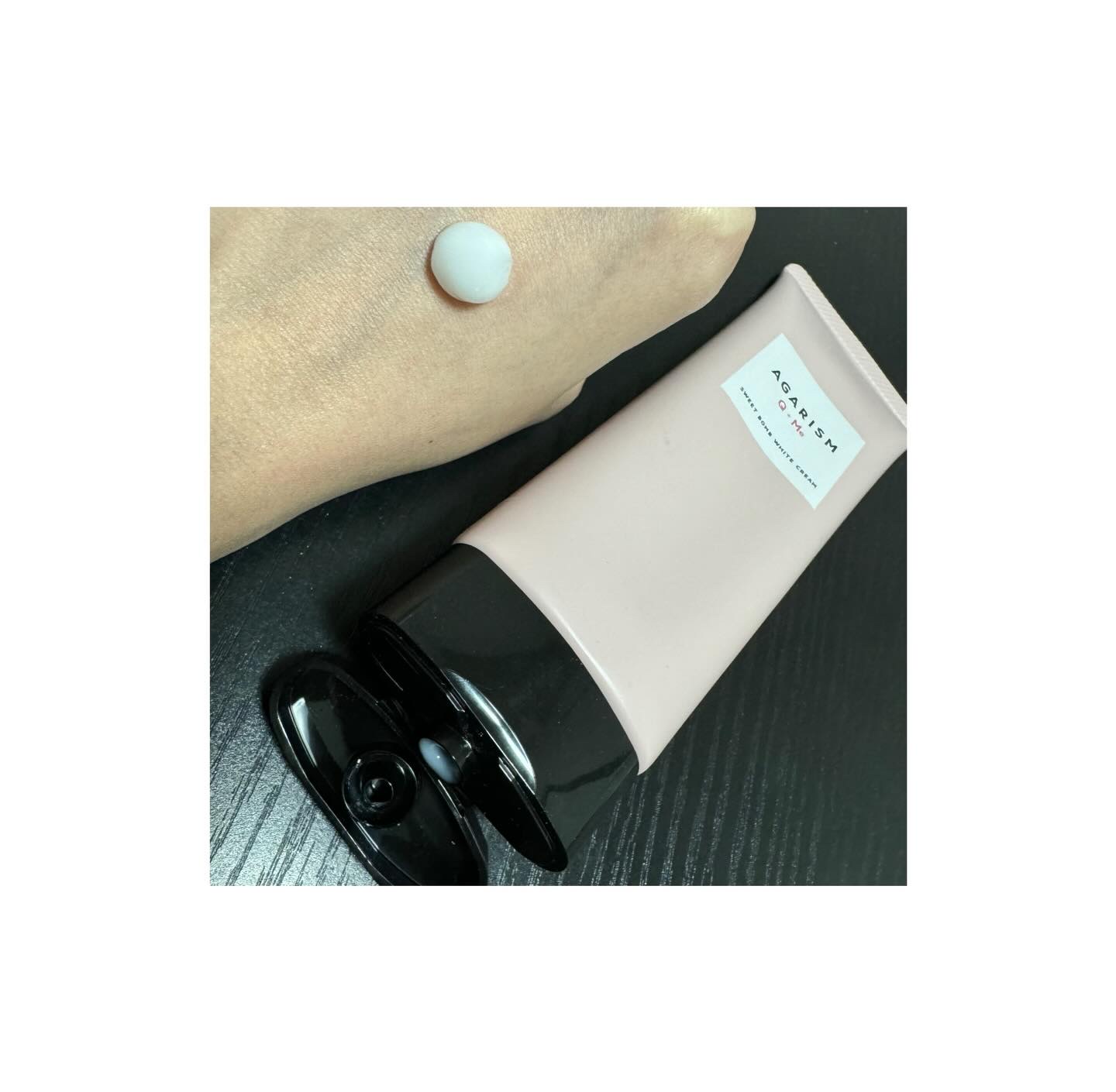 キューミースウィートボムホワイトクリーム/AGARISM/ボディクリームを使ったクチコミ（2枚目）