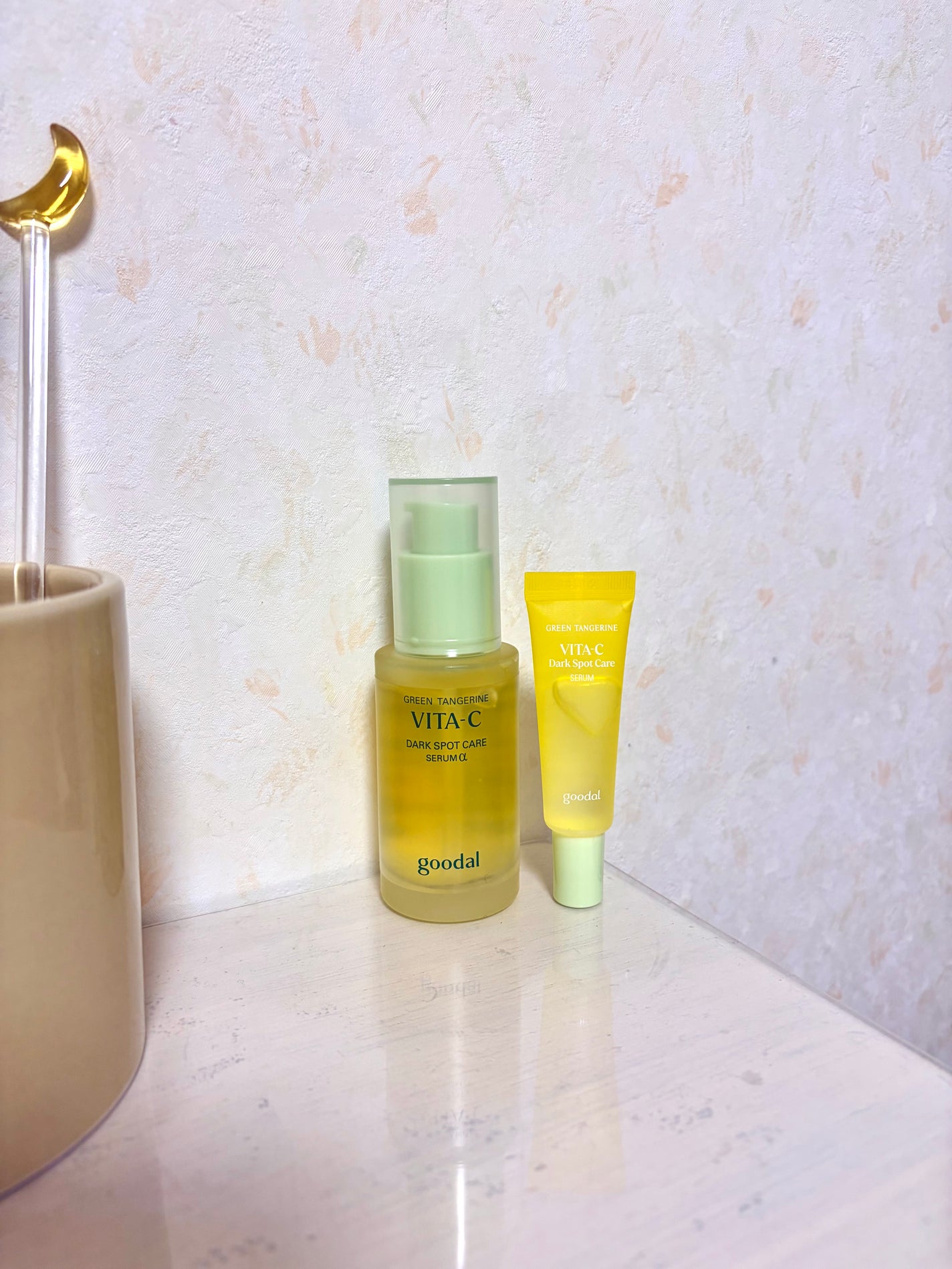 グリーンタンジェリン ビタC ダークスポットケアセラム/goodal/美容液を使ったクチコミ(1枚目)