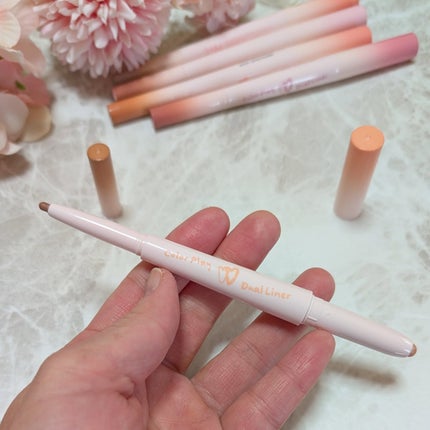 カラープレイデュアルライナー/2aN/スティックアイシャドウを使ったクチコミ(4枚目)