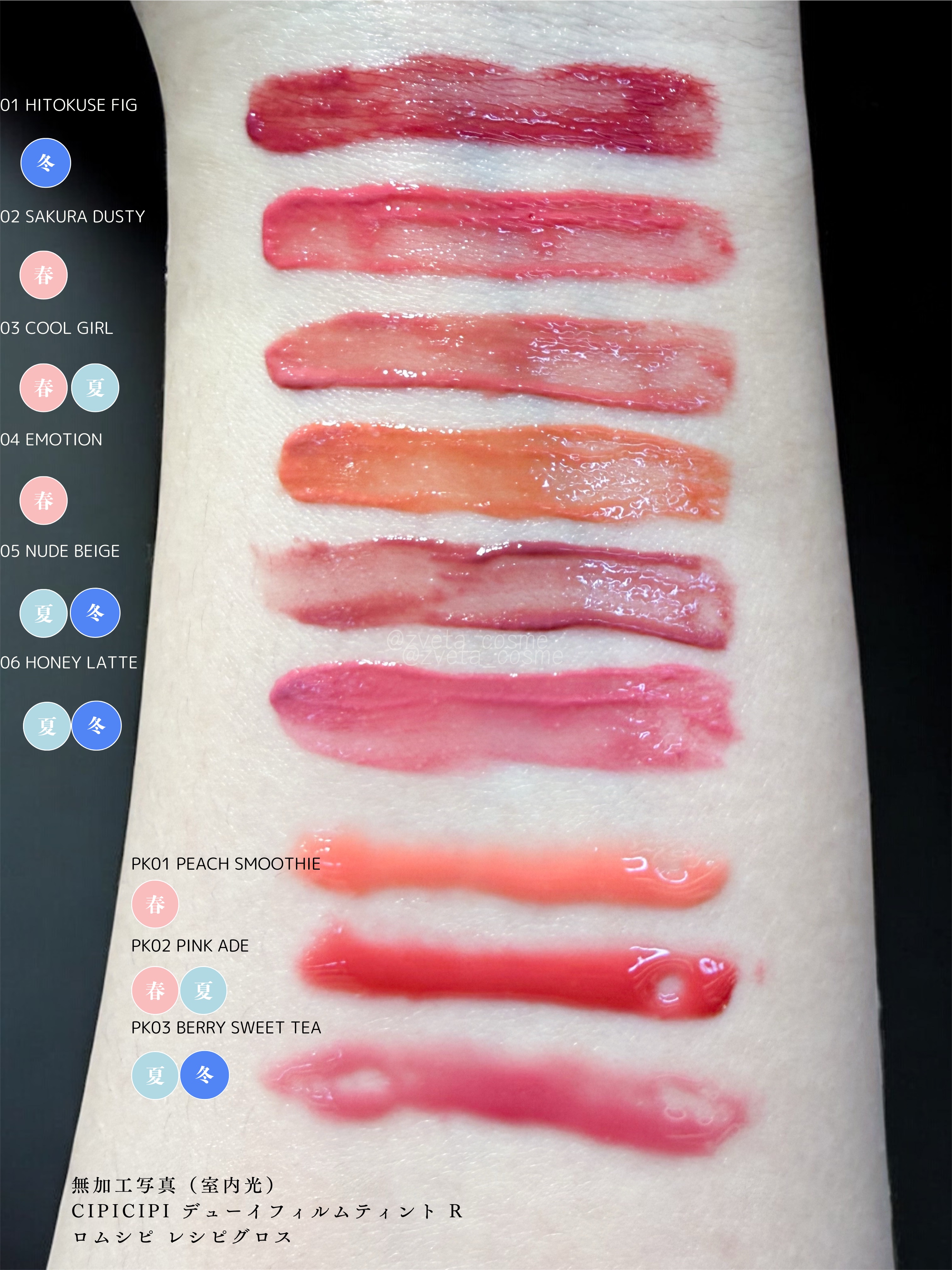 ロムシピ レシピグロス/rom&Cipi/リップグロスを使ったクチコミ（2枚目）