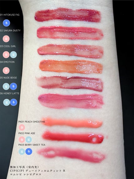 シピシピ デューイフィルムティント R/CipiCipi/リップティントを使ったクチコミ(2枚目)