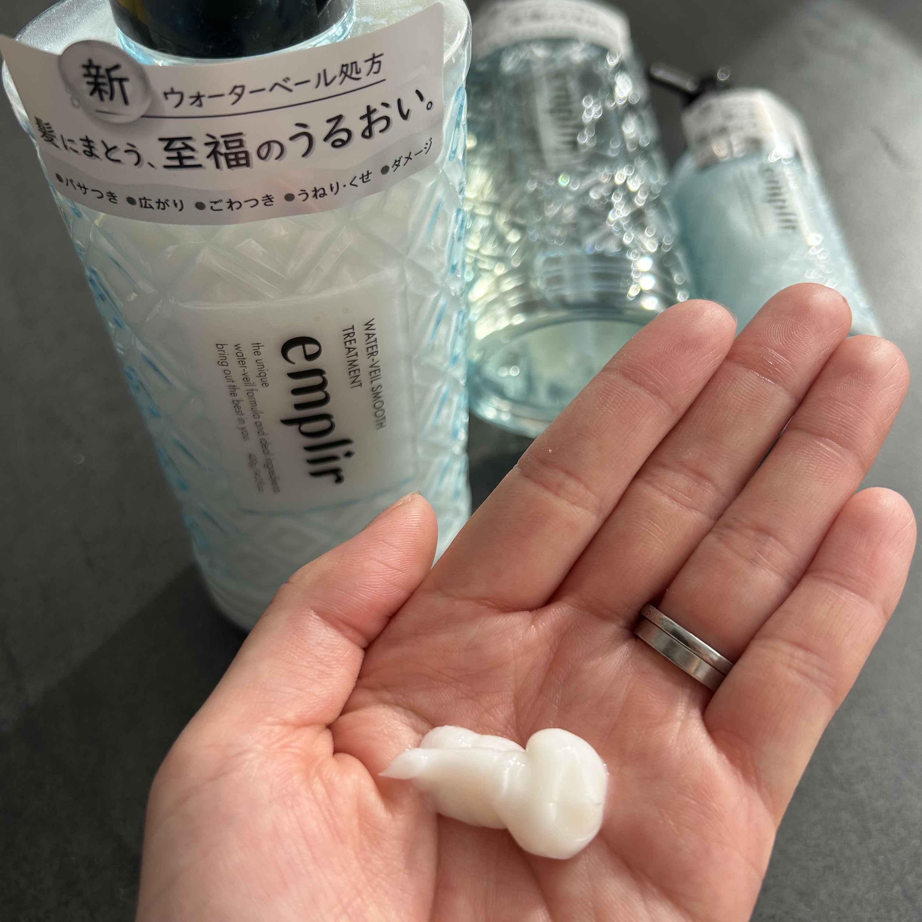 ウォーターベール スムース シャンプー／トリートメント/emplir/市販シャンプーを使ったクチコミ（3枚目）