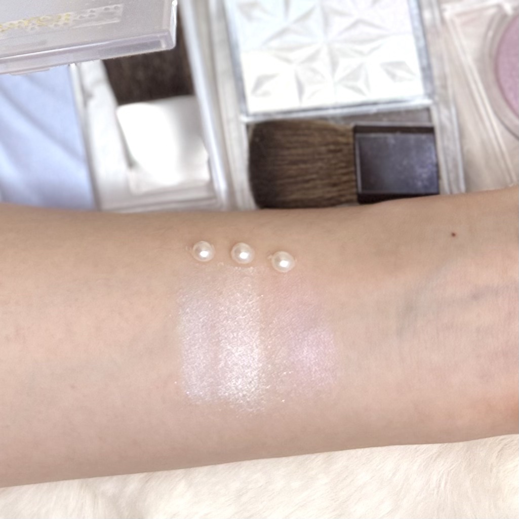 ドレープド シマーグロウ/excel/パウダーハイライトを使ったクチコミ（2枚目）