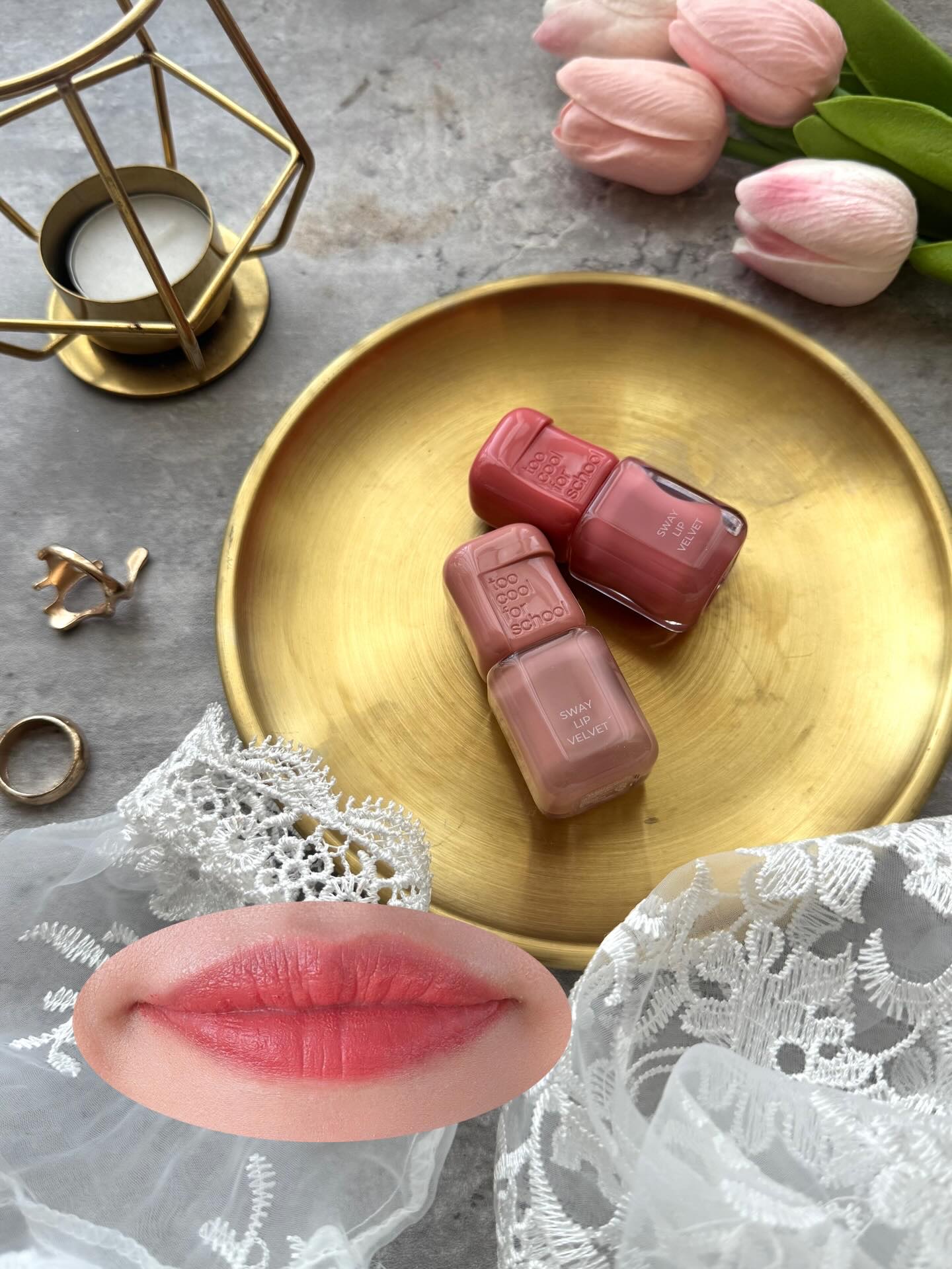 スウェイリップベルベット/too cool for school/リップティントを使ったクチコミ（1枚目）