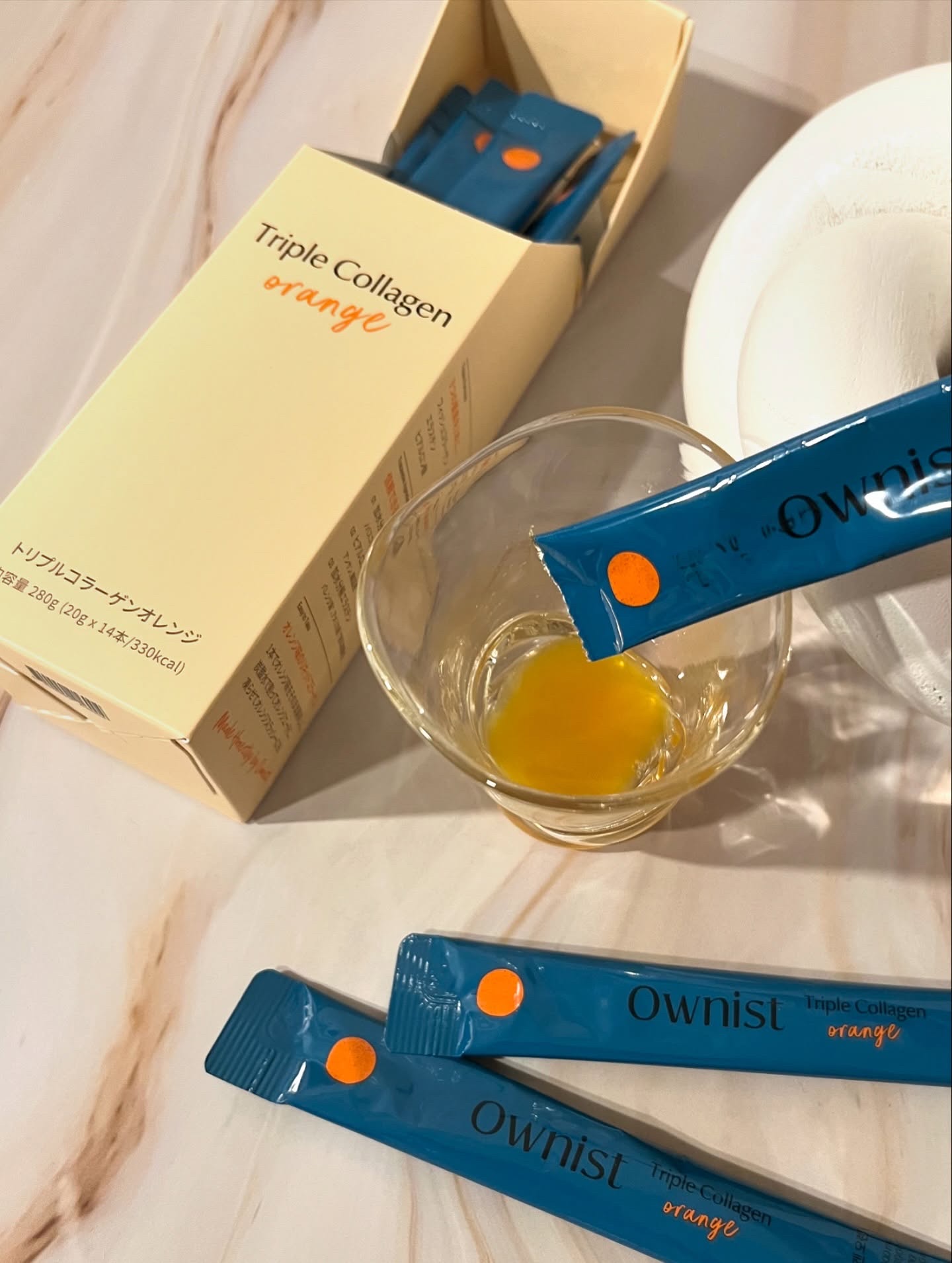 トリプルコラーゲン オレンジ/Ownist/美容サプリメントを使ったクチコミ（2枚目）