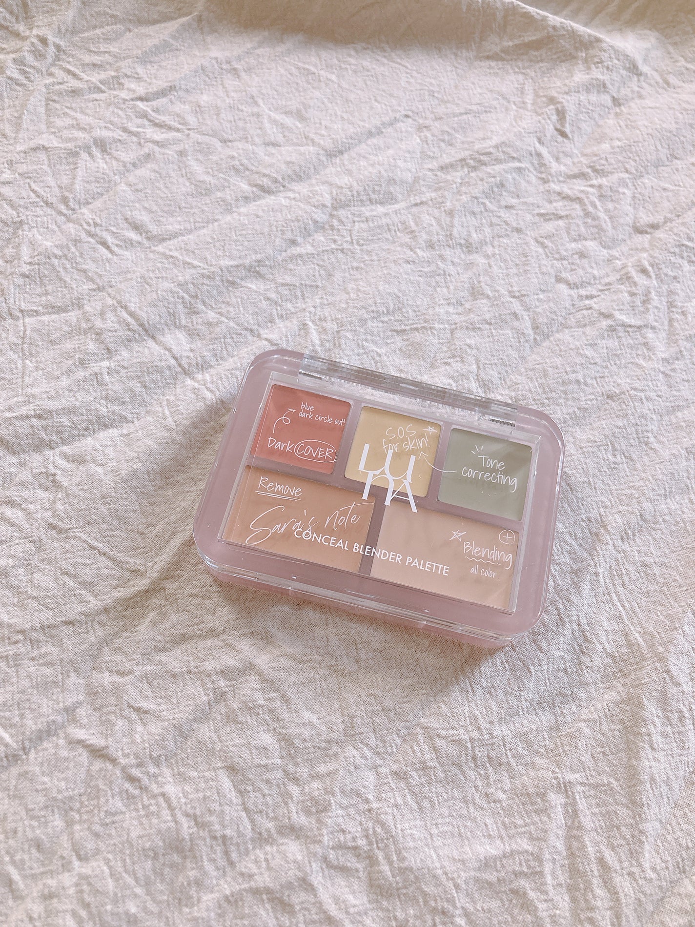 コンシールブレンダーパレット/LUNA/パレットコンシーラーを使ったクチコミ(1枚目)