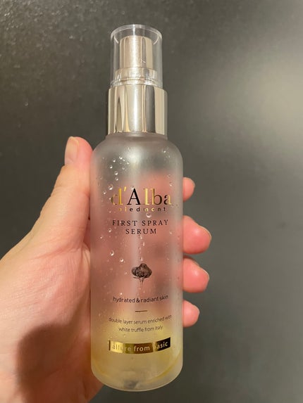 ダルバ ホワイトトリュフファーストスプレーセラム/ダルバ/ミスト状化粧水を使ったクチコミ(1枚目)