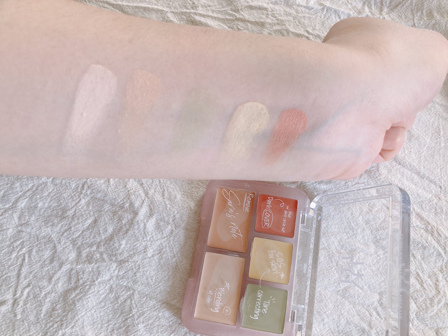 コンシールブレンダーパレット/LUNA/パレットコンシーラーを使ったクチコミ(2枚目)