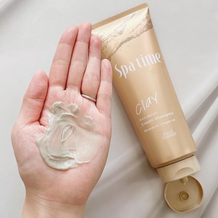 スパタイム クリームシャンプー (リッチモイスト)/Spa time/市販シャンプーを使ったクチコミ(5枚目)