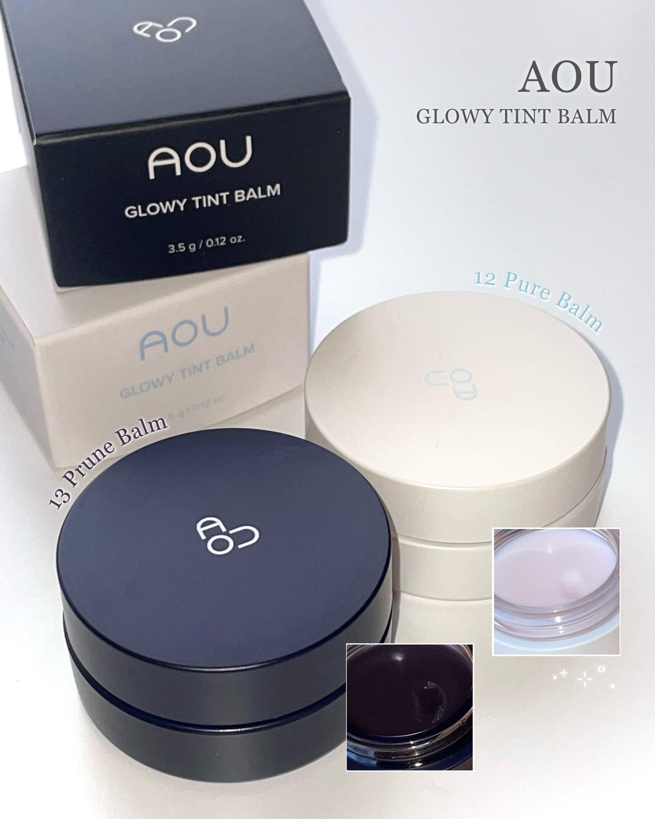 GLOWY TINT BALM 12 ピュアバーム/AOU/リップグロスを使ったクチコミ（1枚目）