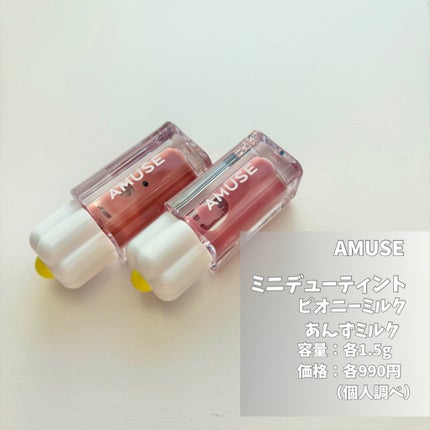 デューティントミニデュオ/AMUSE/リップティントを使ったクチコミ(2枚目)