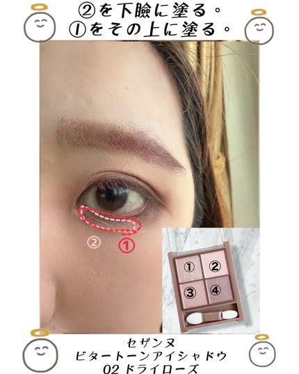 ビタートーンアイシャドウ/CEZANNE/パウダーアイシャドウを使ったクチコミ(4枚目)