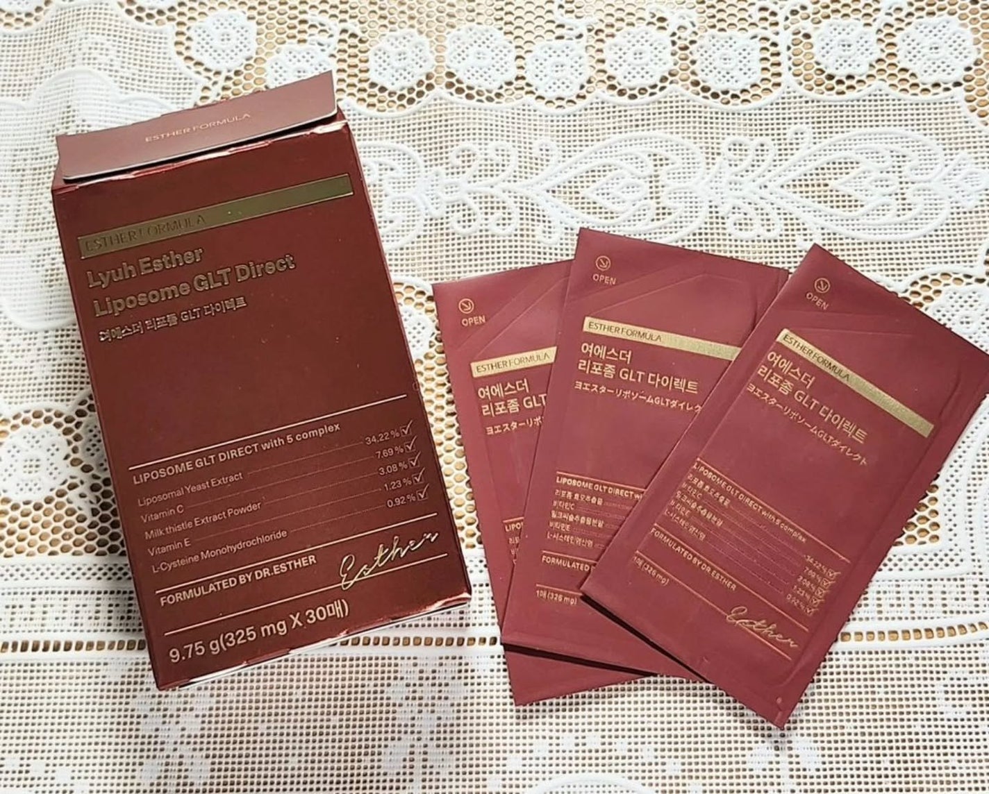 ヨエスター リポソーム GLT ダイレクト/ESTHER FORMULA/美容サプリメントを使ったクチコミ(1枚目)