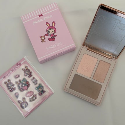 チート顔コントゥアパレット/MilleFée/パウダーハイライトを使ったクチコミ(1枚目)