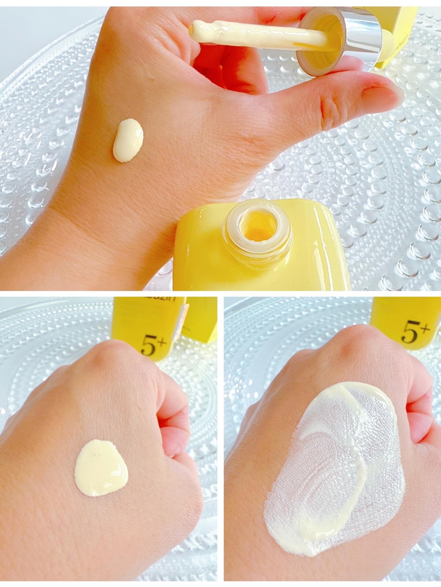 5番 白玉グルタチオンCトーンアップベース SPF50+ PA++++/numbuzin/化粧下地を使ったクチコミ(5枚目)