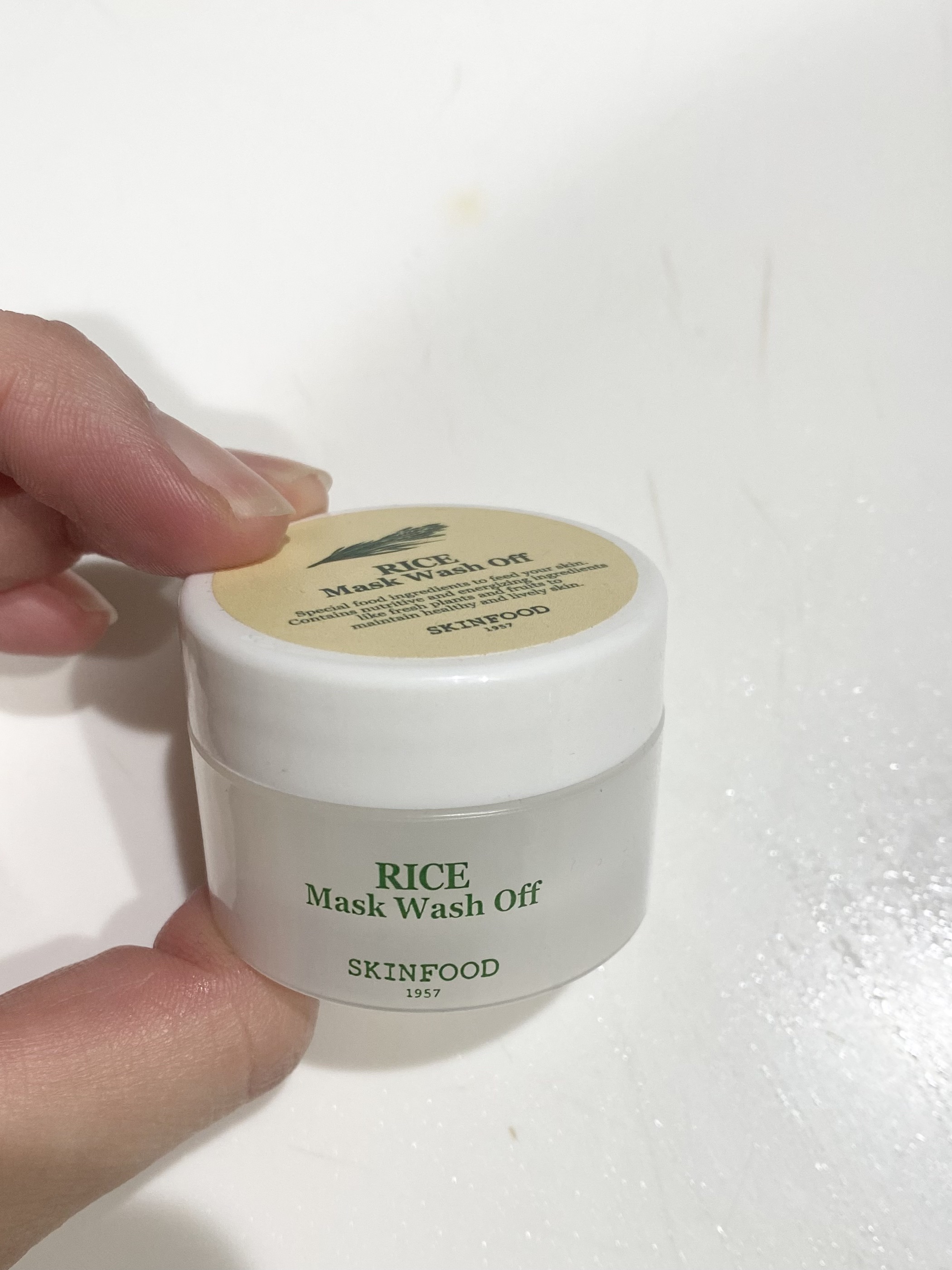 ライスマスク ウォッシュオフ/SKINFOOD/洗い流すパック・マスクを使ったクチコミ（2枚目）