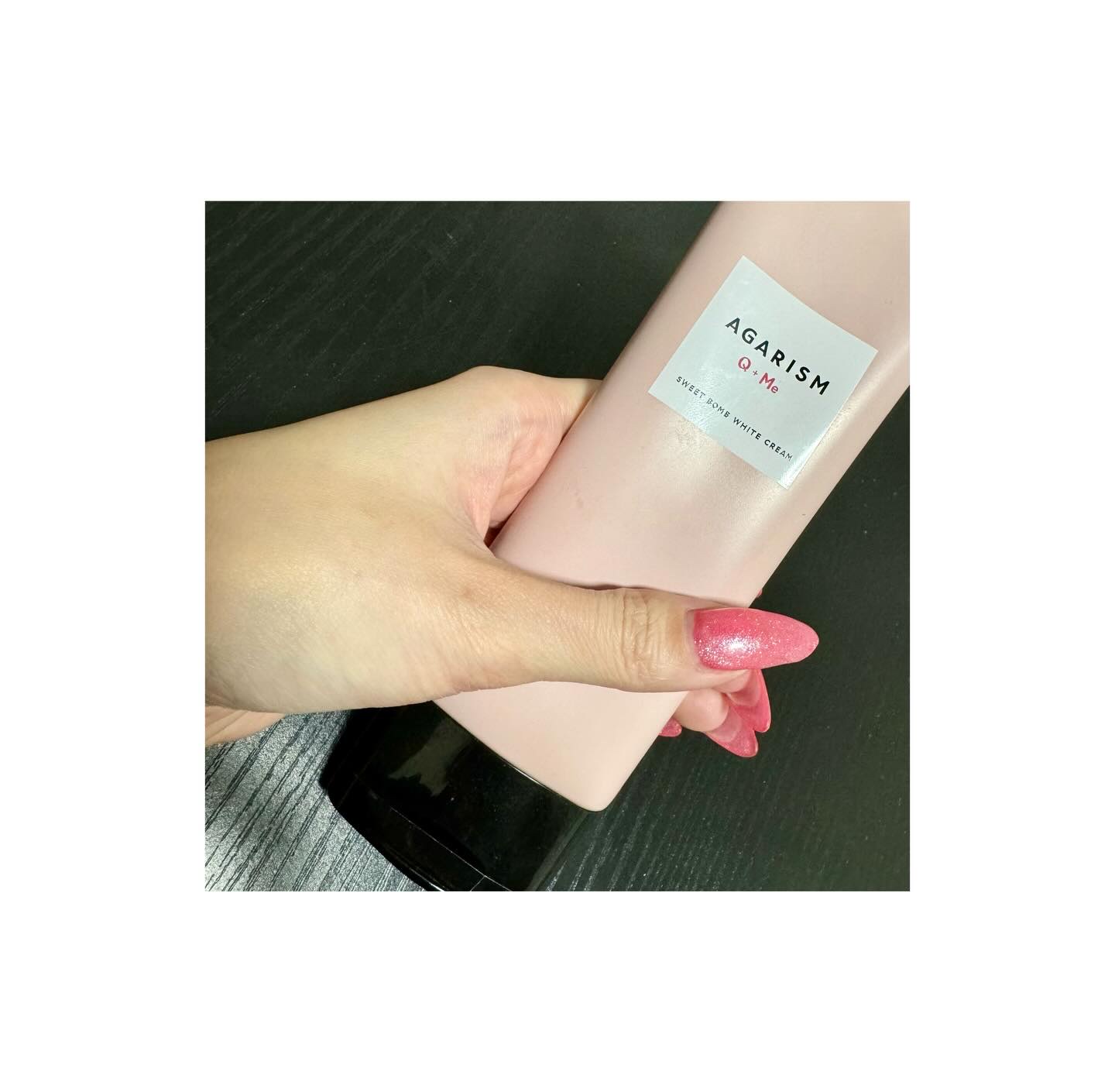 キューミースウィートボムホワイトクリーム/AGARISM/ボディクリームを使ったクチコミ（1枚目）