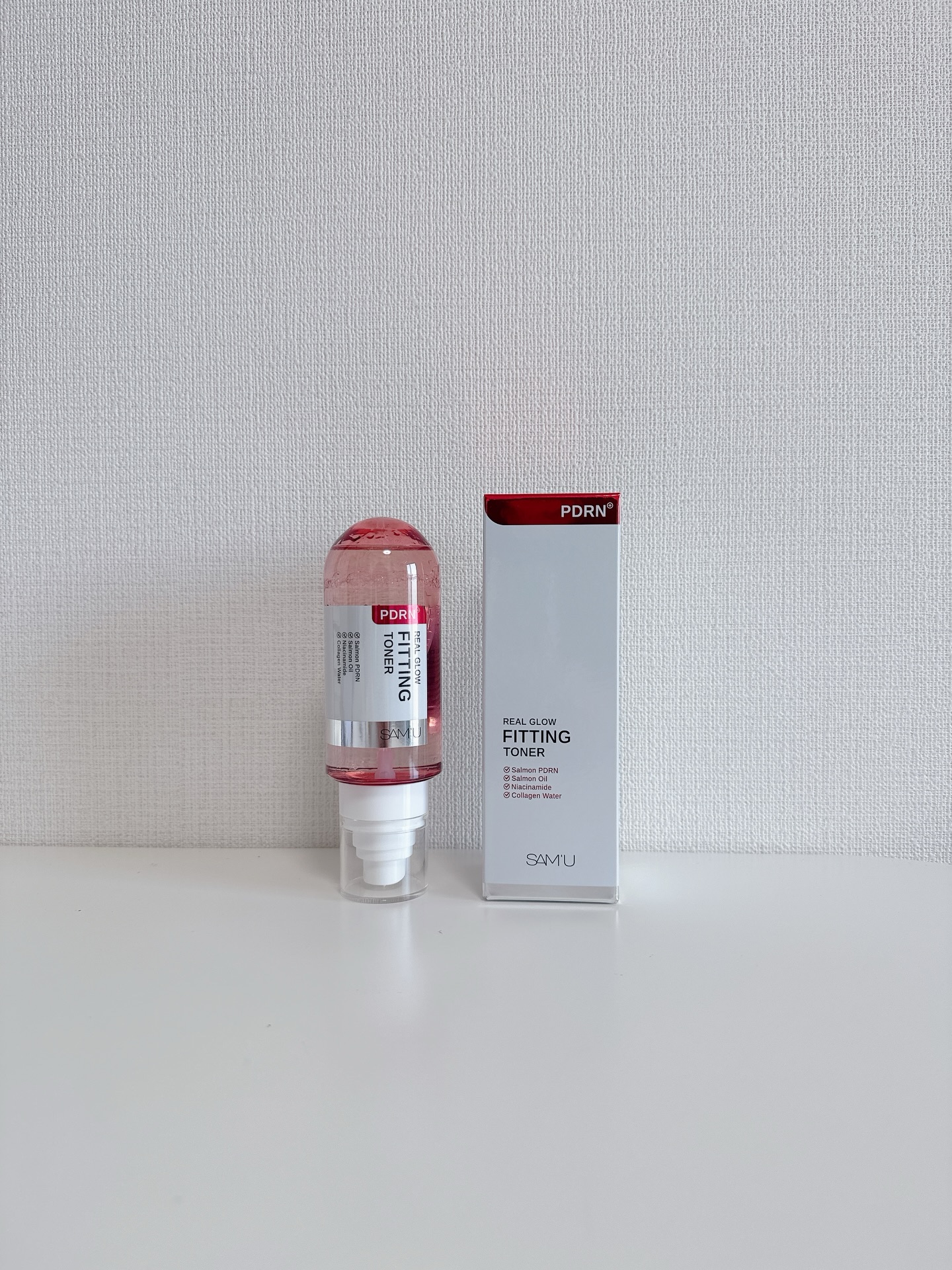 SAM'Uからギフティングをいただきました
item▷SAM'U #PDRNリアルグロウフィッティングトナー

サジー水とコラーゲン水のなかに
PDRNと7種のヒアルロン酸を配合し、
水分とオイル両方をバランスよく肌に与えることで
しっかり