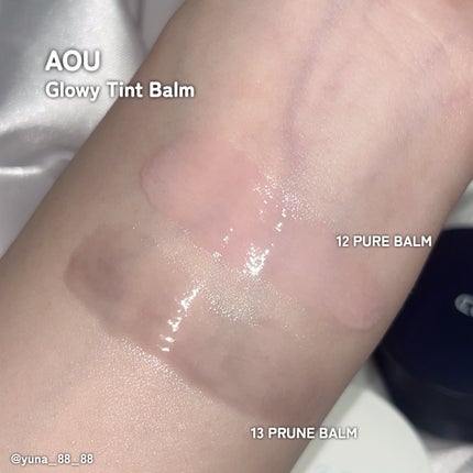 GLOWY TINT BALM/AOU/リップグロスを使ったクチコミ(4枚目)