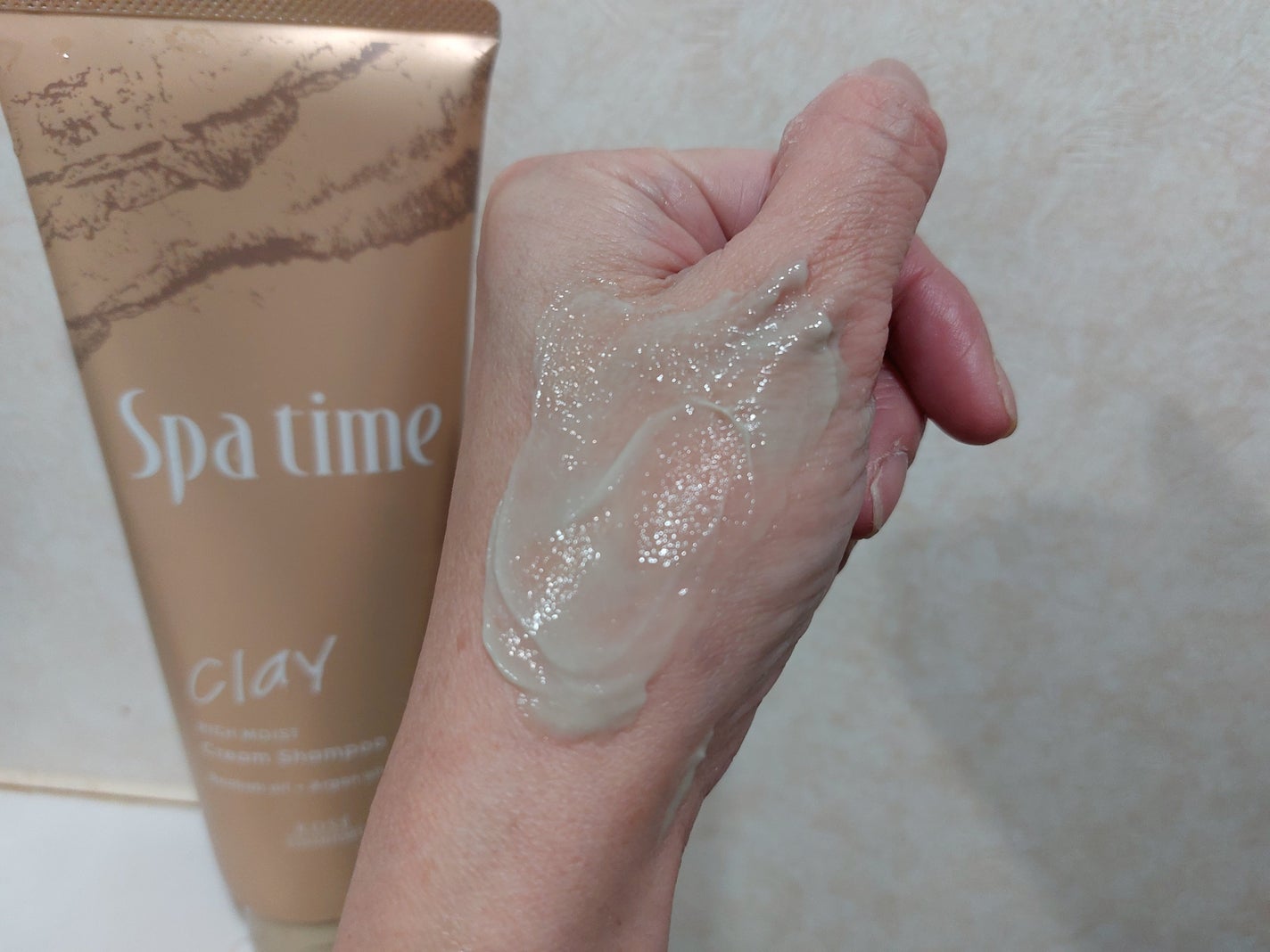 スパタイム クリームシャンプー (リッチモイスト)/Spa time/市販シャンプーを使ったクチコミ(3枚目)