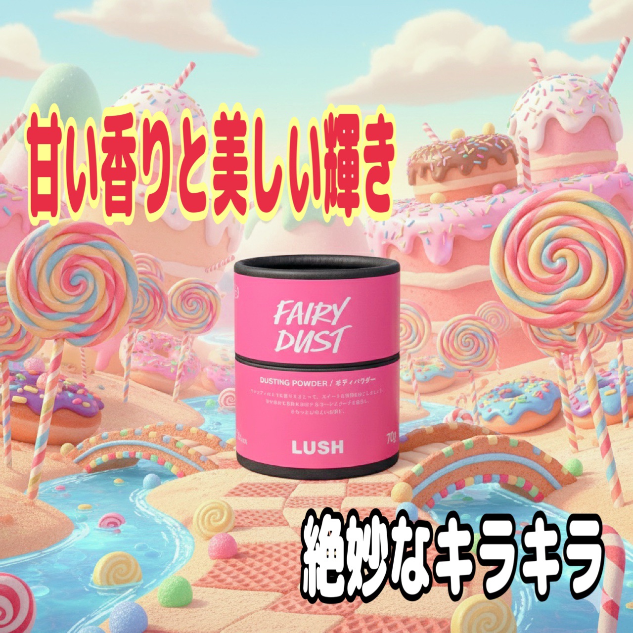 フェアリー ダスト（ボディパウダー）/ラッシュ/ボディパウダーを使ったクチコミ（1枚目）