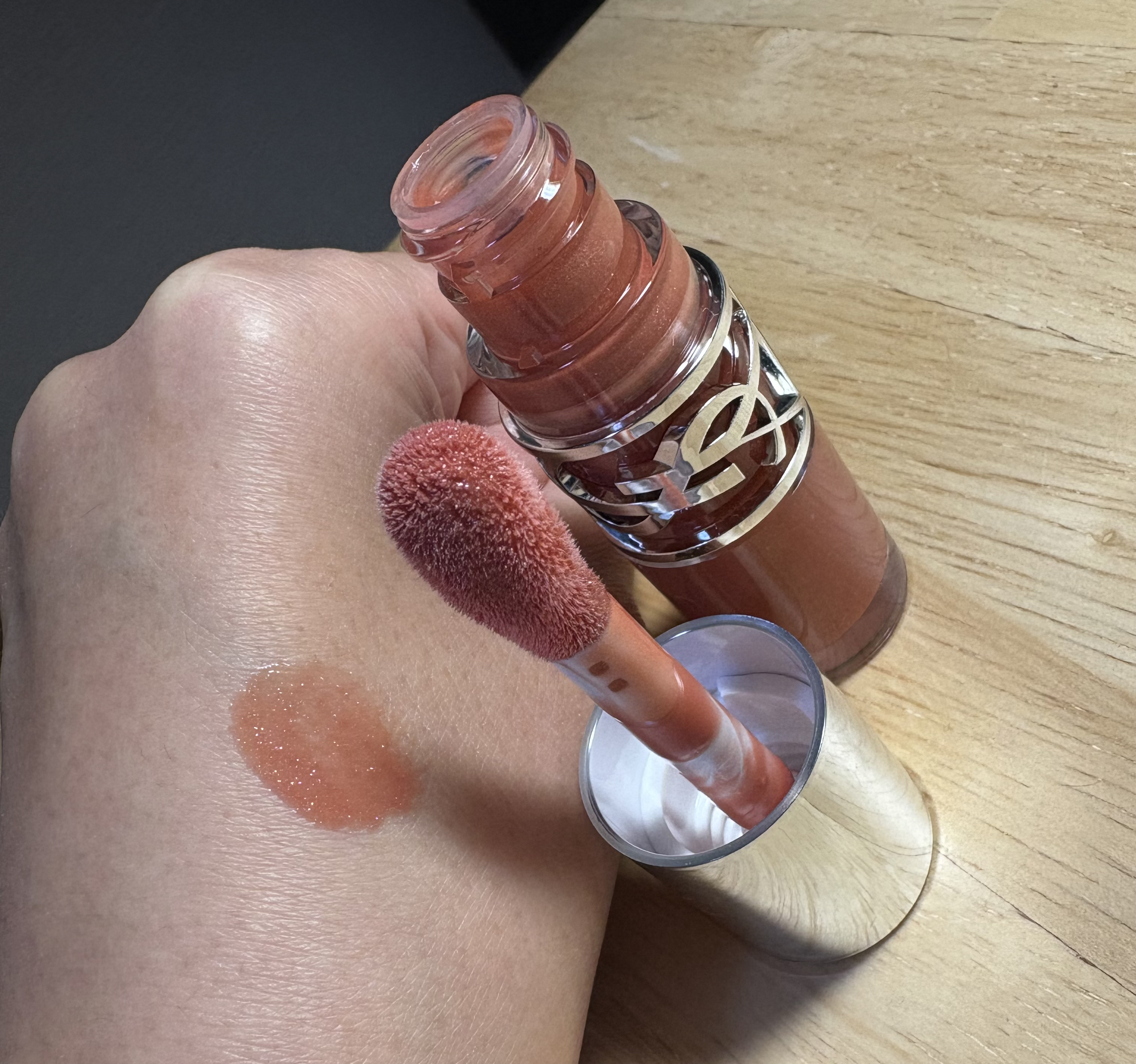 YSL ラブシャイン グロスプランパー #5 カリフォルニア サンシャイン/YVES SAINT LAURENT BEAUTE/リップグロスを使ったクチコミ（2枚目）