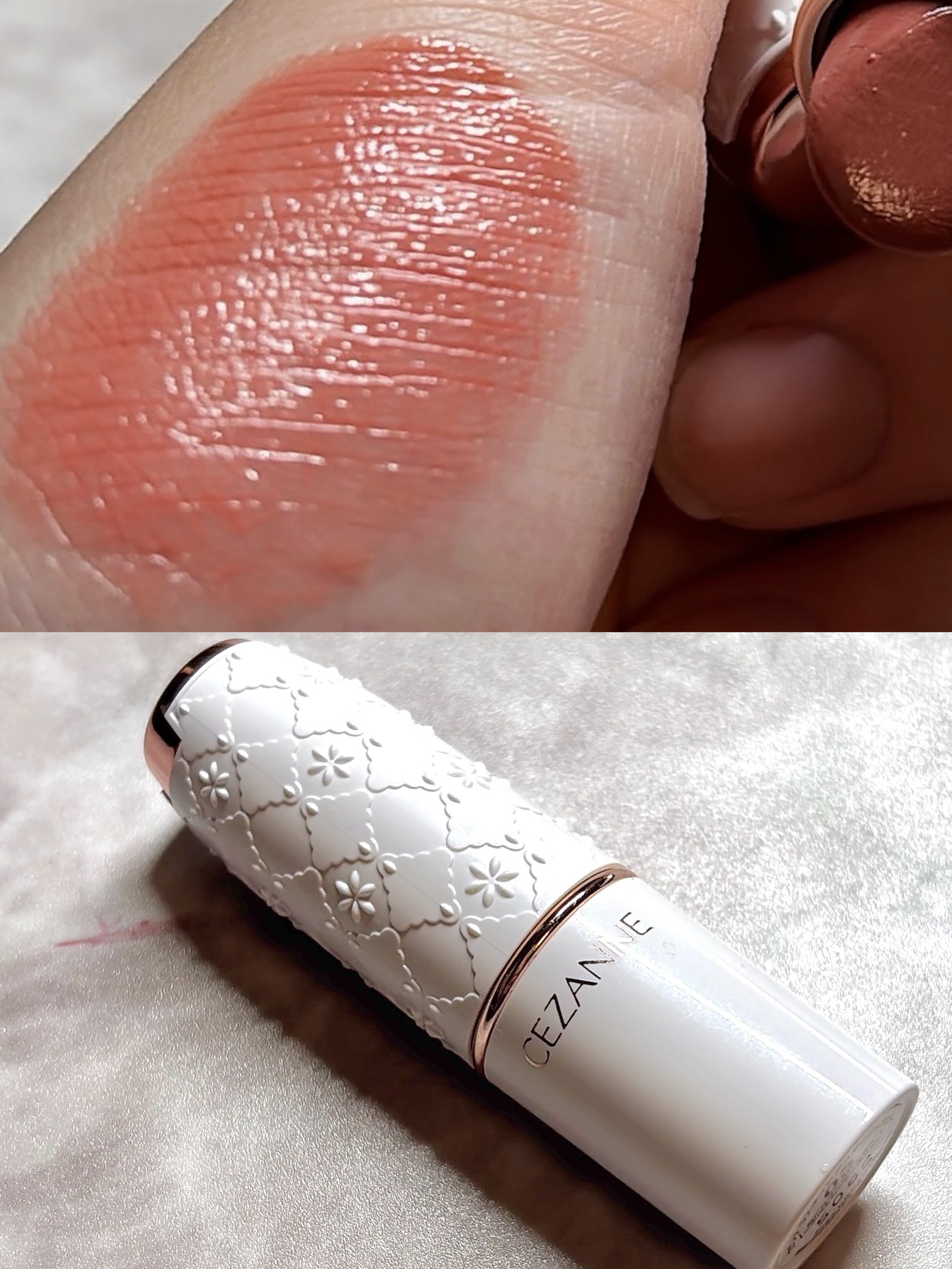 ラスティングステイリップカラー 03　コーラルピンク/CEZANNE/口紅・グロス・リップライナー・リップケアを使ったクチコミ（1枚目）