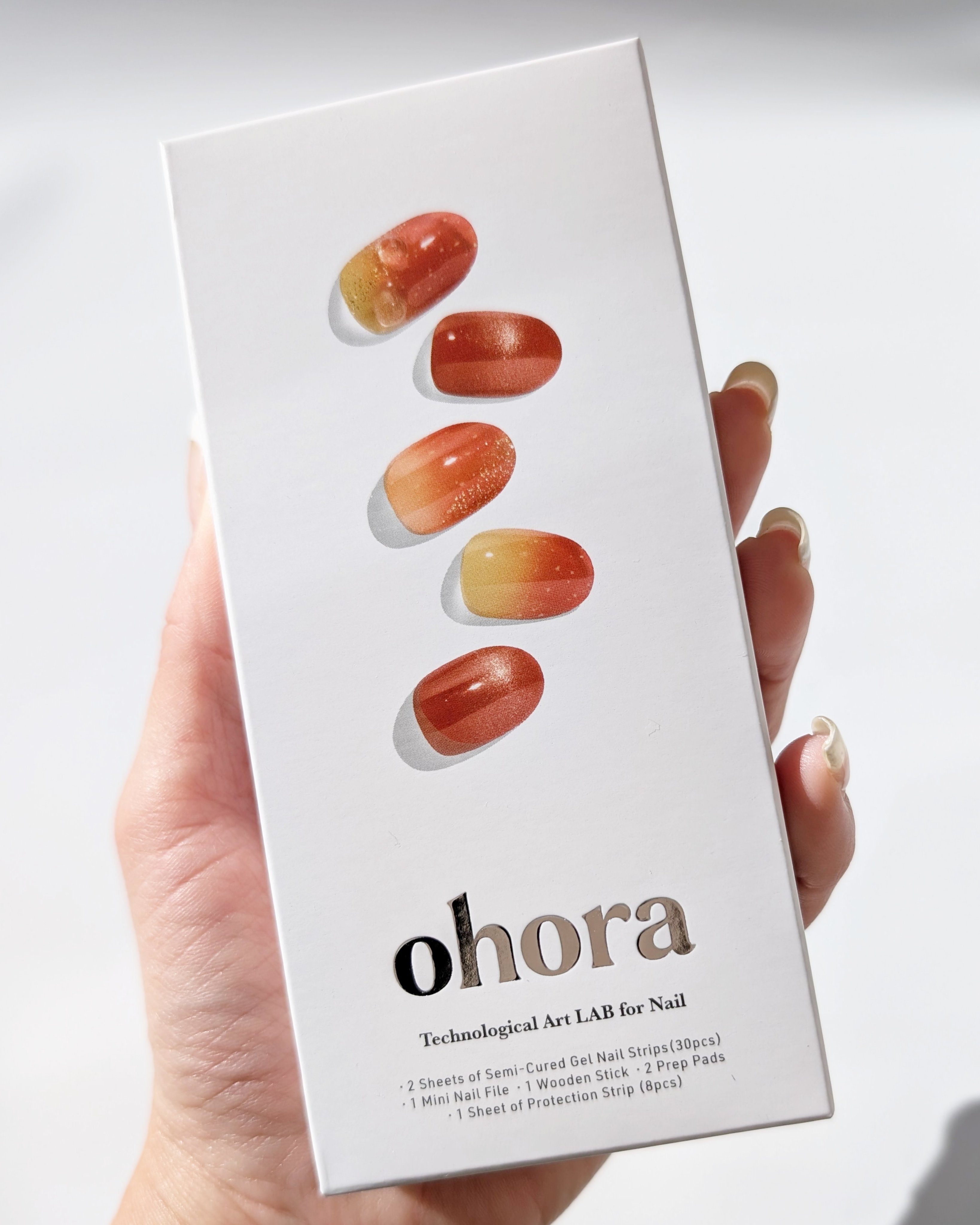 セミキュアジェルネイル（ハンド）/ohora/ネイルシールを使ったクチコミ（3枚目）