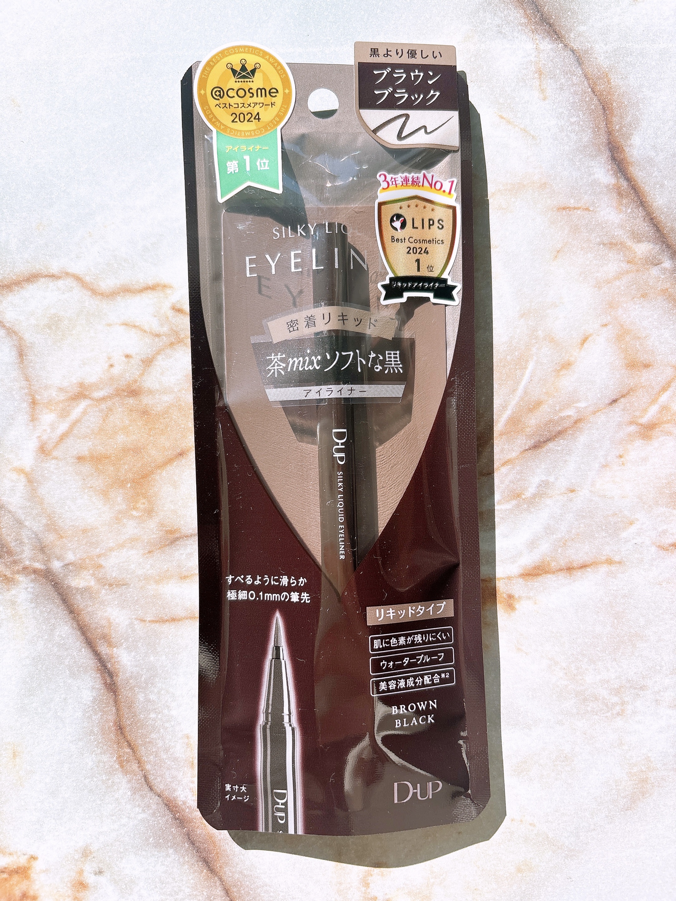 シルキーリキッドアイライナーWP/D-UP/リキッドアイライナーを使ったクチコミ（3枚目）