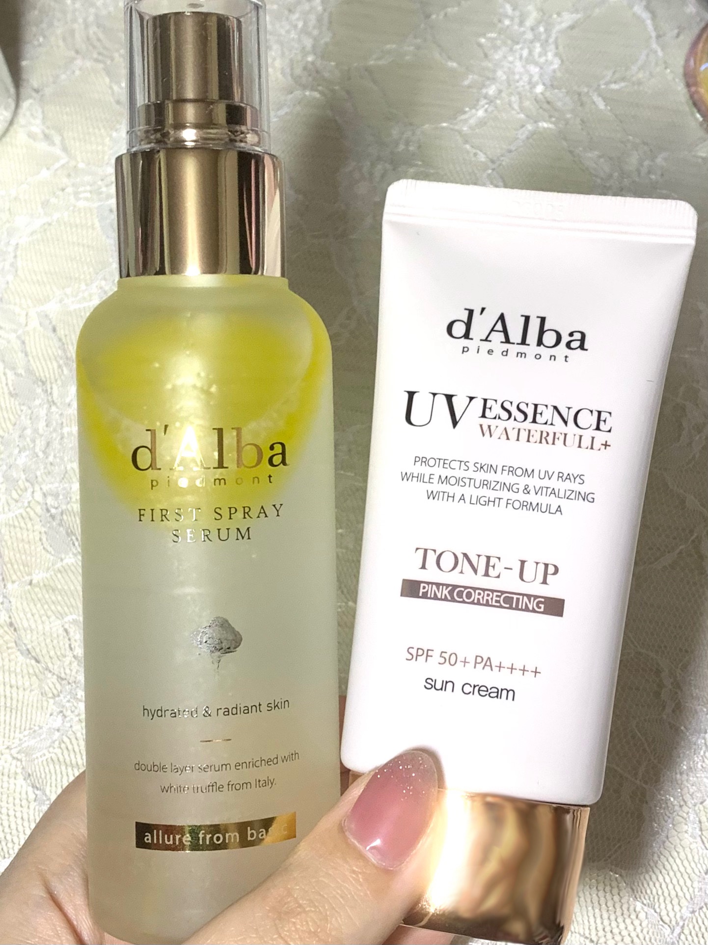 ダルバ ホワイトトリュフファーストスプレーセラム/ダルバ/ミスト状化粧水を使ったクチコミ（1枚目）