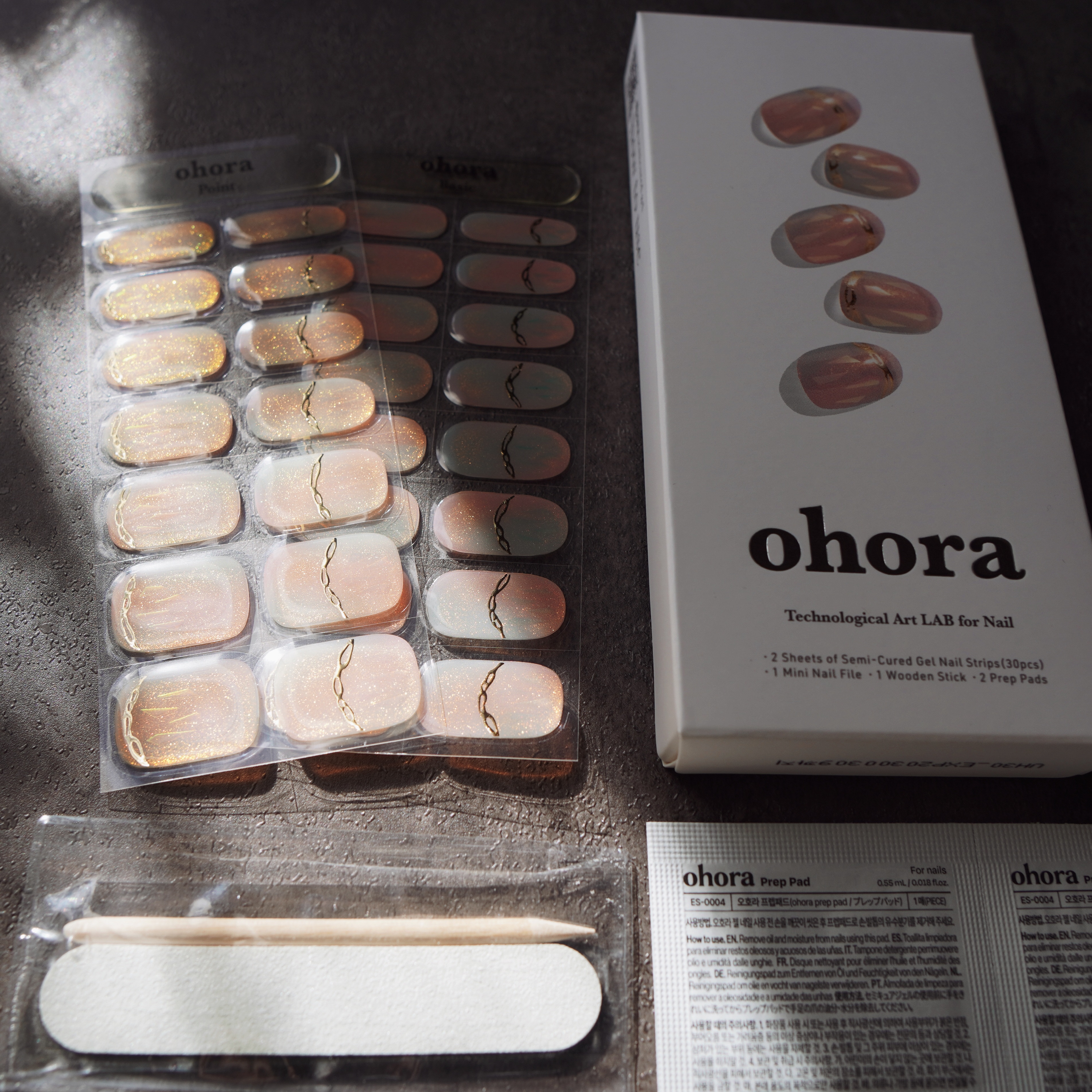 セミキュアジェルネイル（ハンド）/ohora/ネイルシールを使ったクチコミ（3枚目）