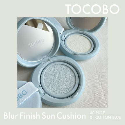 ブラーフィニッシュサンクッション/TOCOBO/日焼け止めパウダーを使ったクチコミ(1枚目)