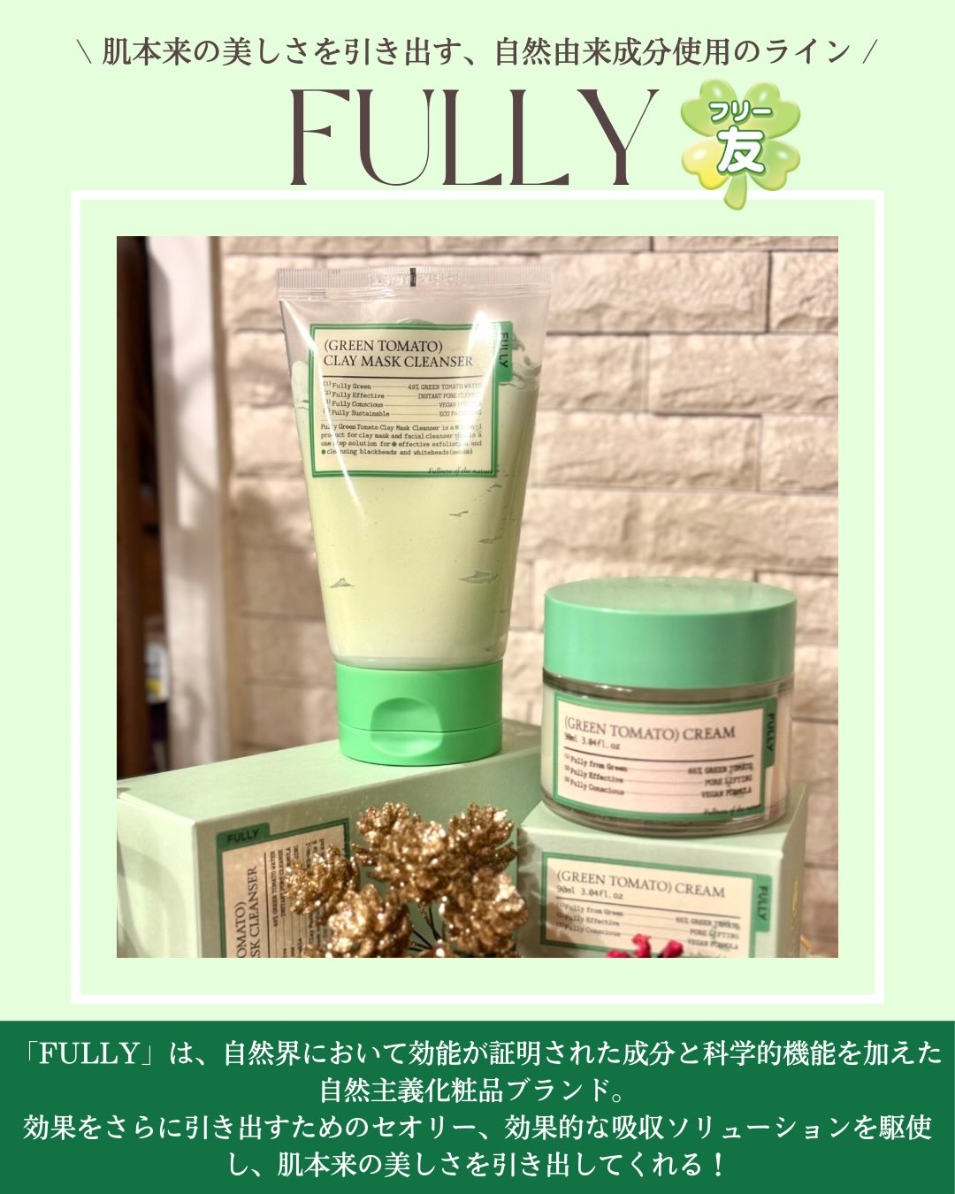 グリーントマトクレイマスククレンザー/FULLY/洗い流すパック・マスクを使ったクチコミ（2枚目）