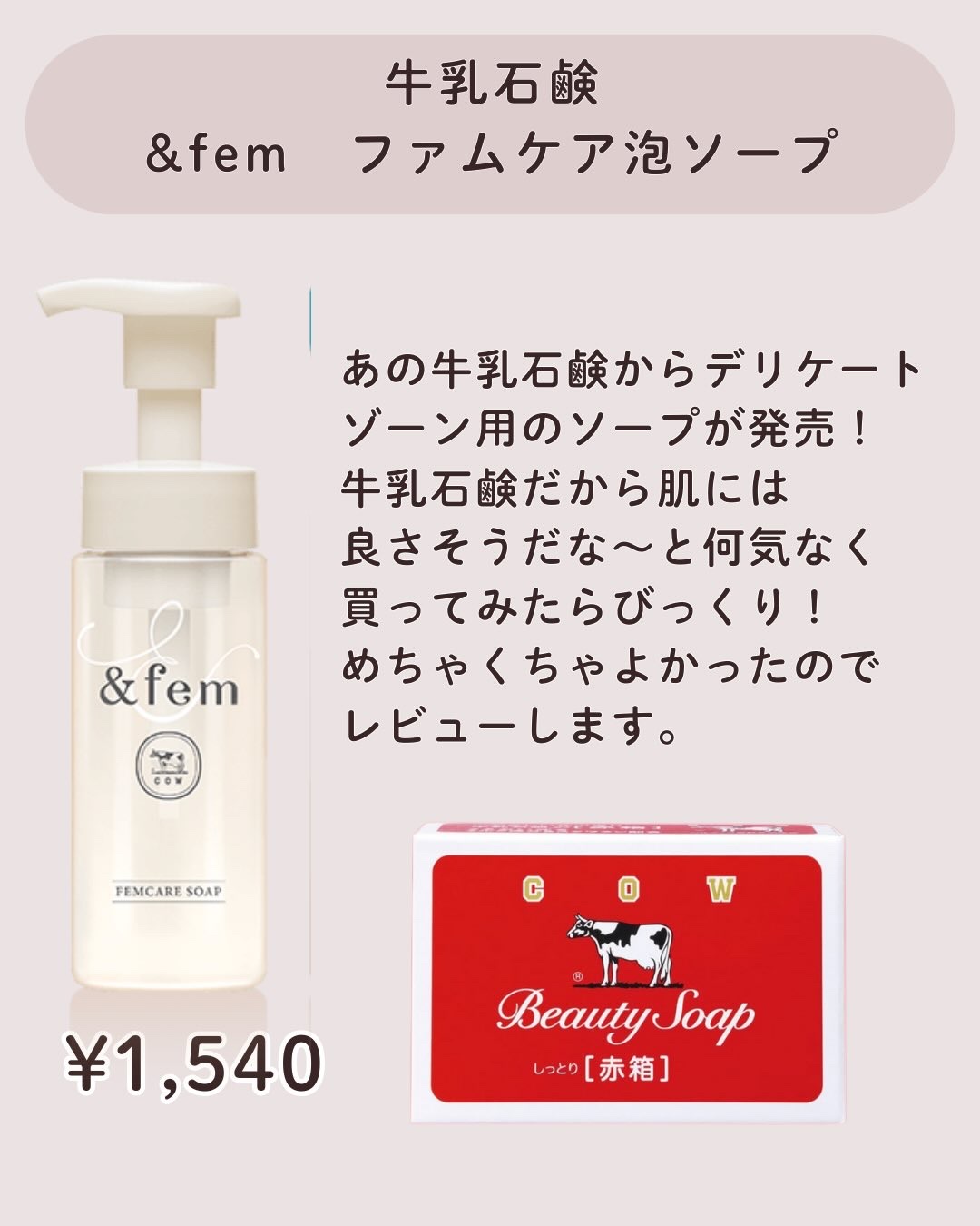 アンドフェム フェムケア泡ソープ/＆fem/デリケートゾーンケアを使ったクチコミ（2枚目）