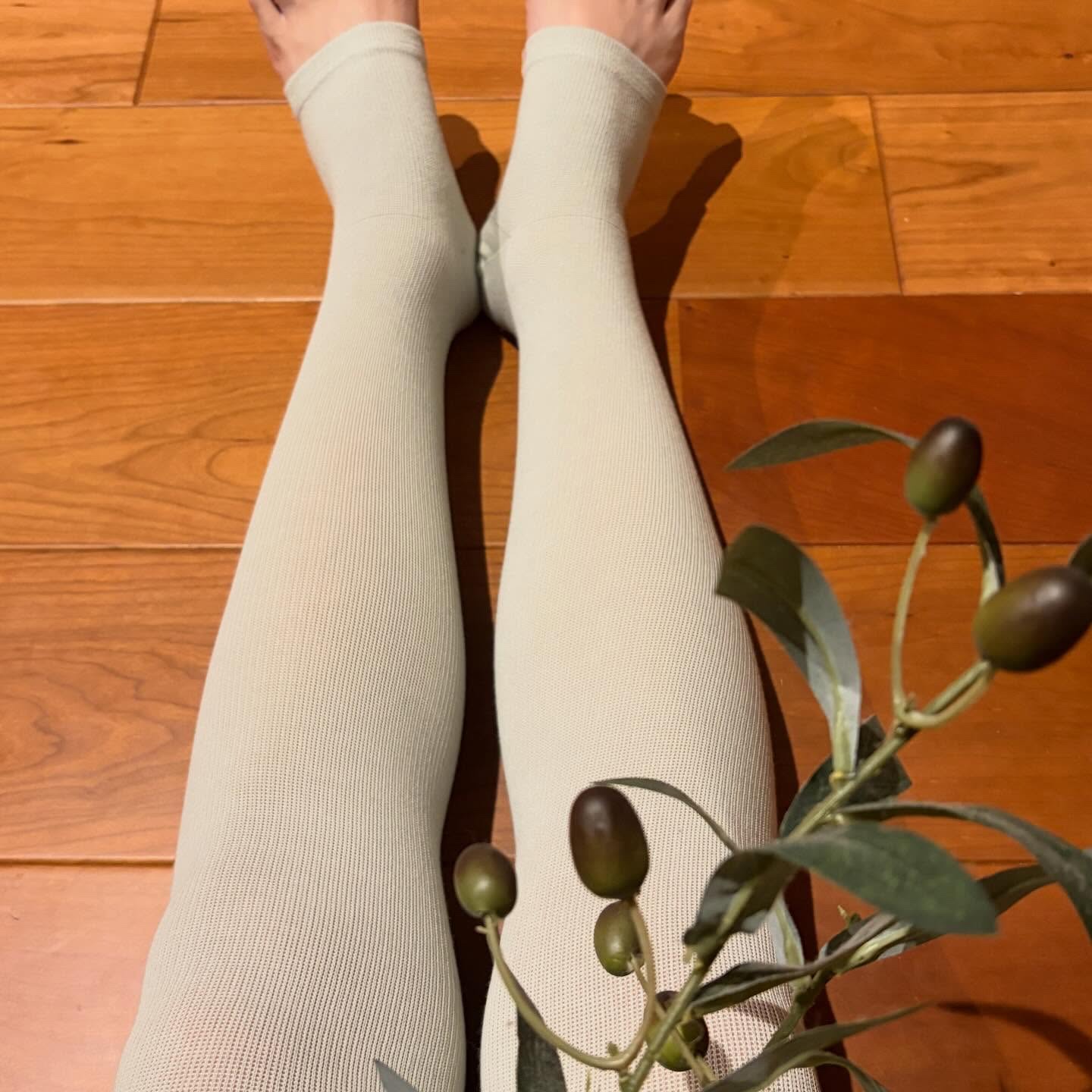 Soi Therm　オーバーソックス ミントグレー/コジット/着圧ソックス・レギンスを使ったクチコミ（2枚目）