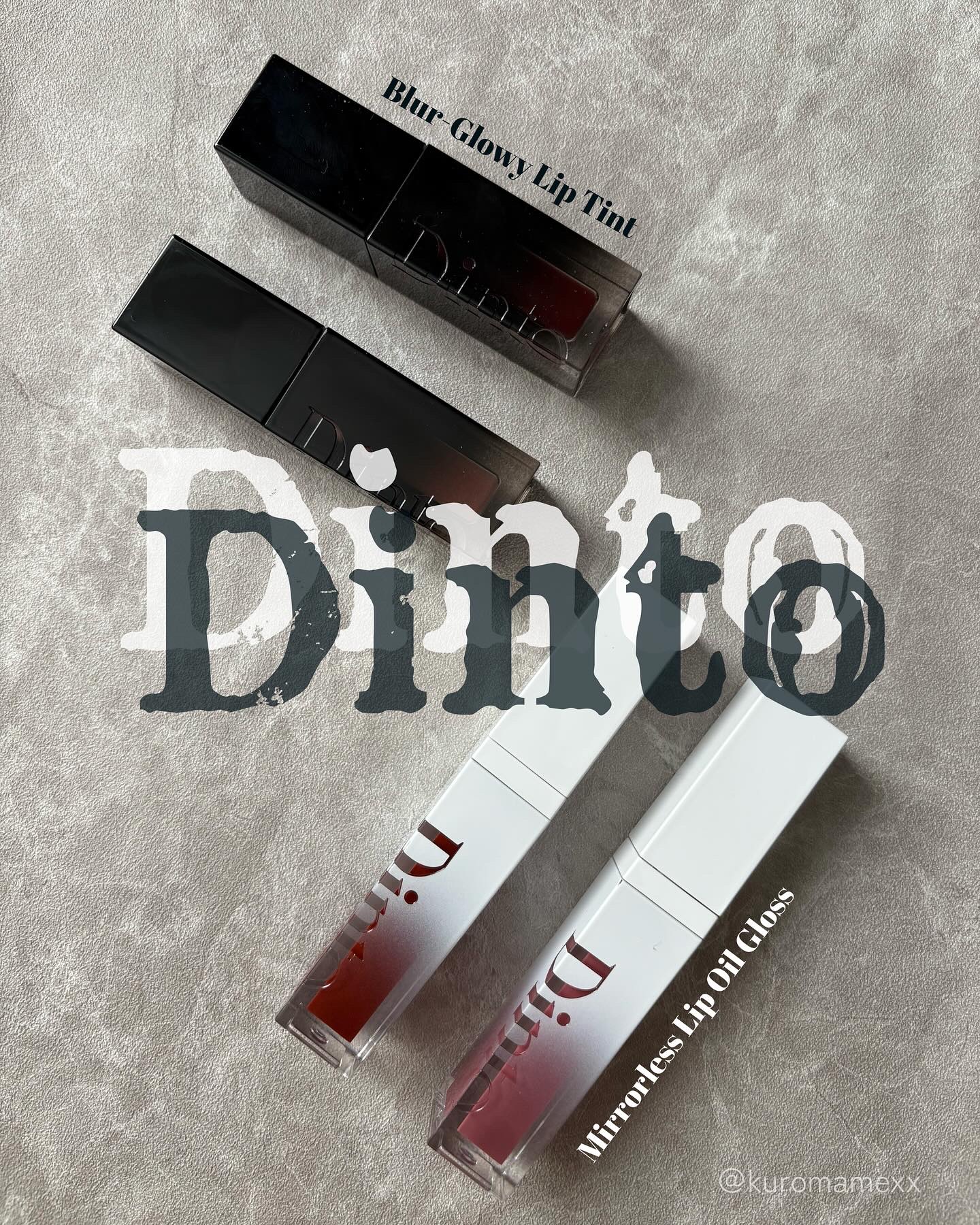 ミラーレスリップオイルグロス 357 Stillness/Dinto/リップグロスを使ったクチコミ（1枚目）