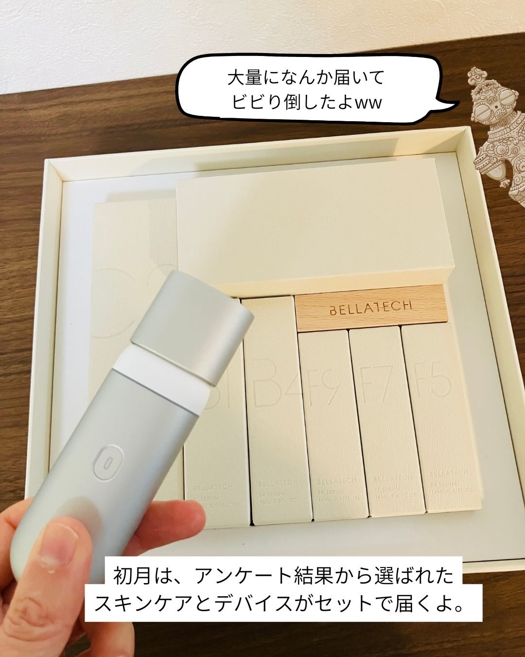 スキンスキャナー/BELLATECH/その他スキンケアグッズを使ったクチコミ（3枚目）