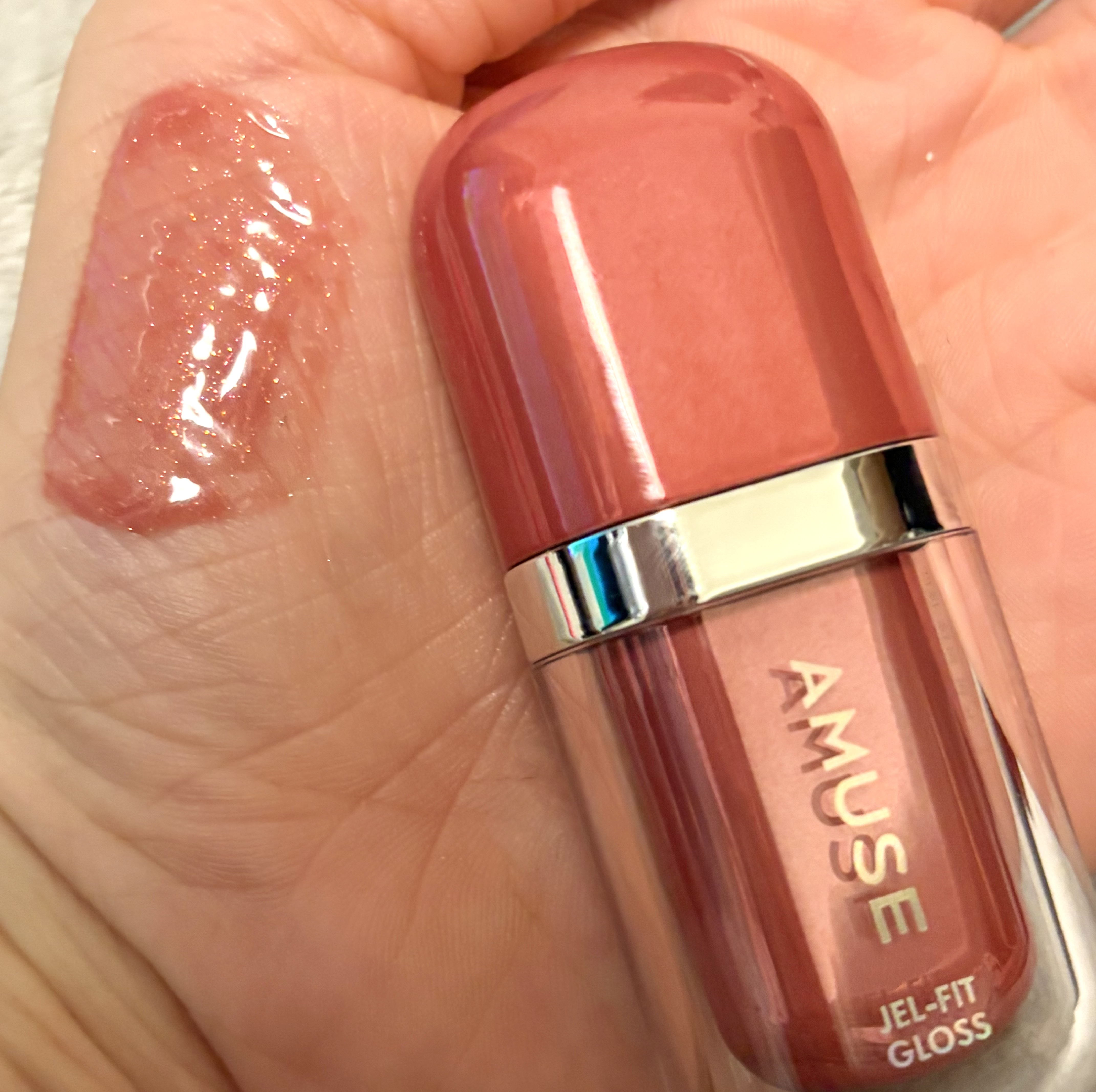 ジェルフィットグロス/AMUSE/リップグロスを使ったクチコミ（2枚目）