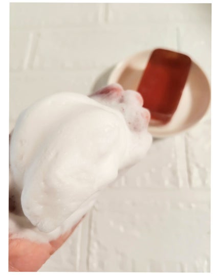 薬用 柿渋石けん/鶴の玉手箱/ボディ石鹸を使ったクチコミ(2枚目)